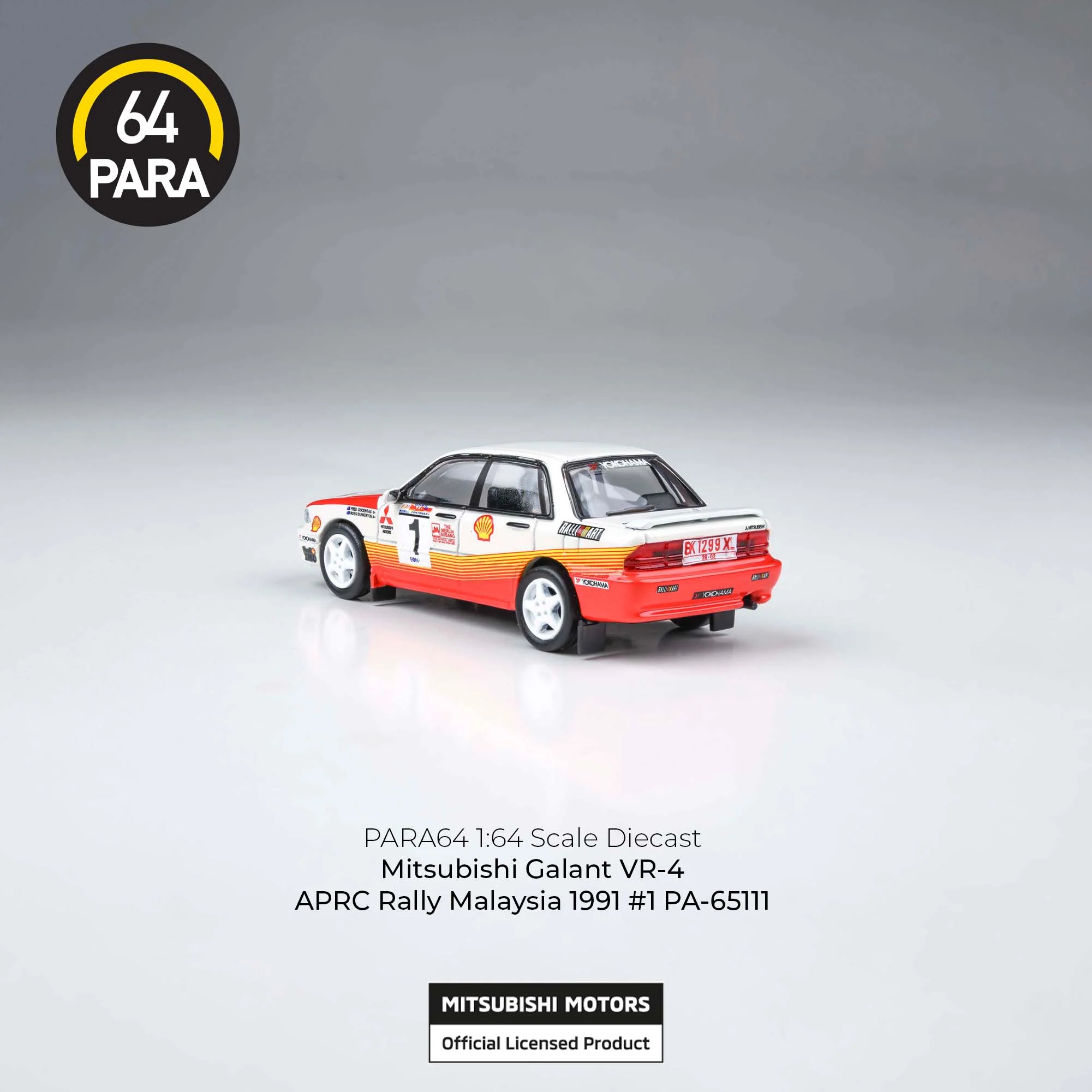 PARA64 1/64 Mitsubishi Galant VR-4 APRC Rally Malaysia 1991 #1 PA-65111 - Image 2