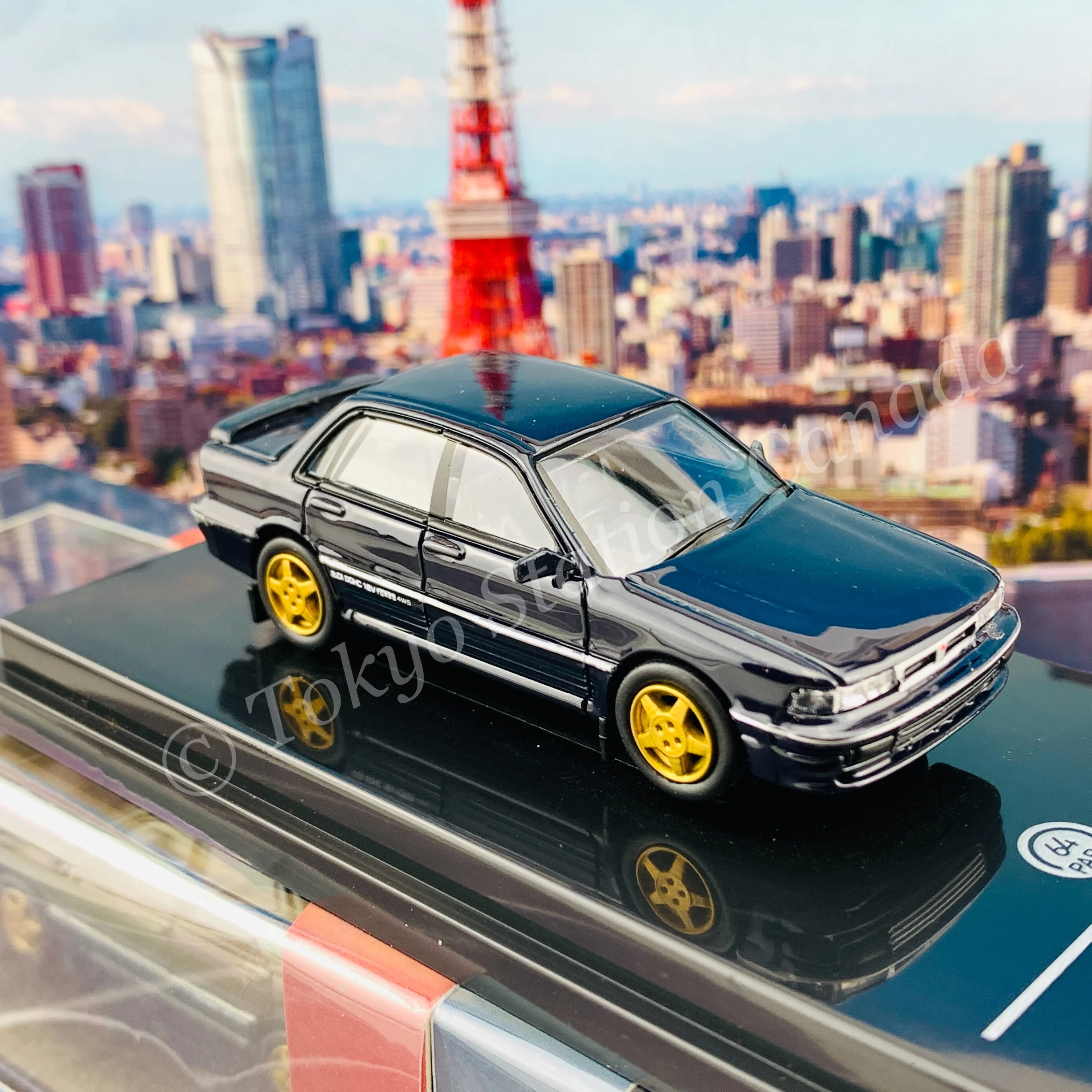 PARA64 1/64 Mitsubishi Galant VR-4 Cosmic Blue RHD PA-65105 - Image 4