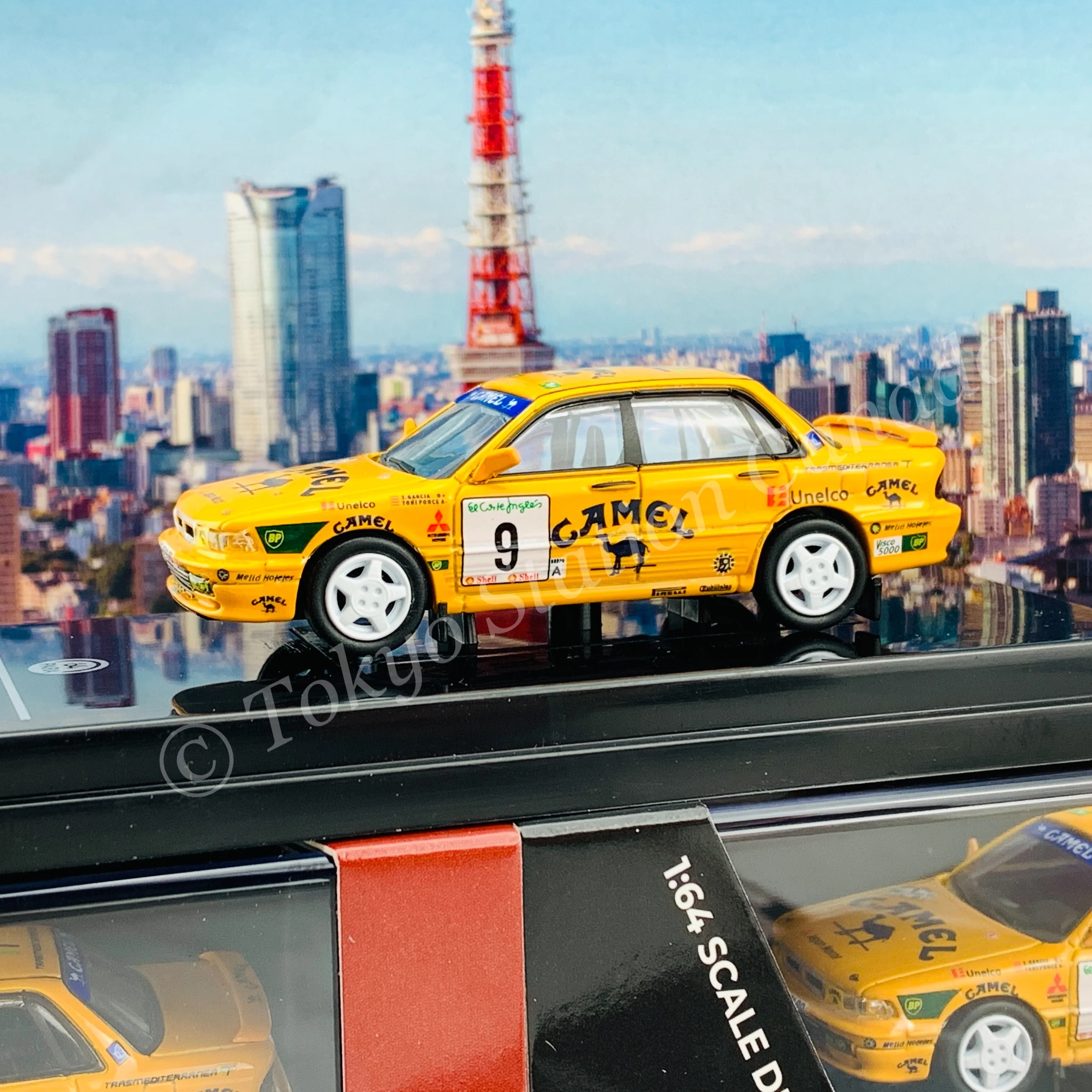 PARA64 1/64 Mitsubishi Galant VR4 1995 Rally El Corte Ingles Ponce #9 LHD PA-55103 - Image 3
