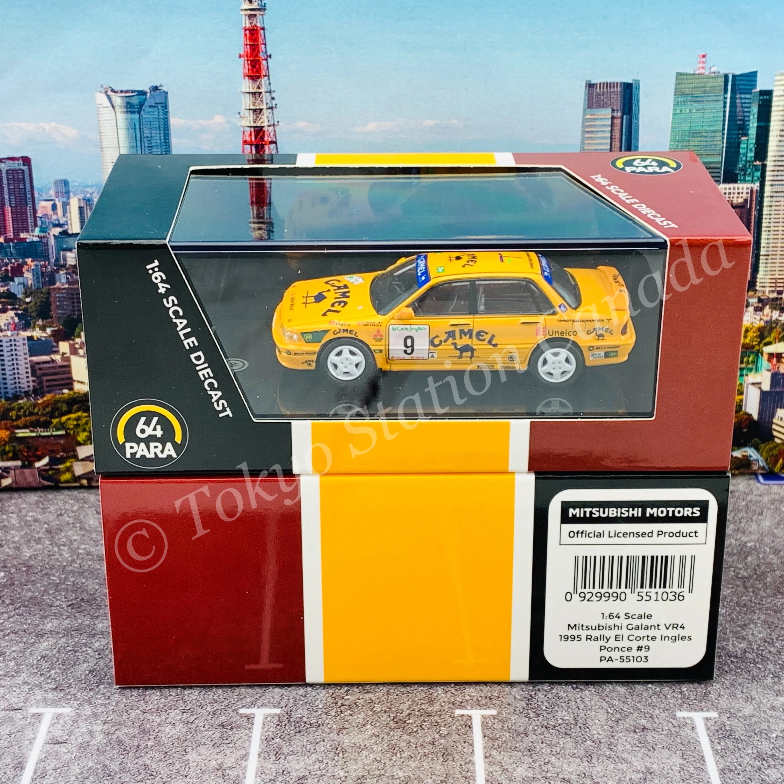 PARA64 1/64 Mitsubishi Galant VR4 1995 Rally El Corte Ingles Ponce #9 LHD PA-55103 - Image 6
