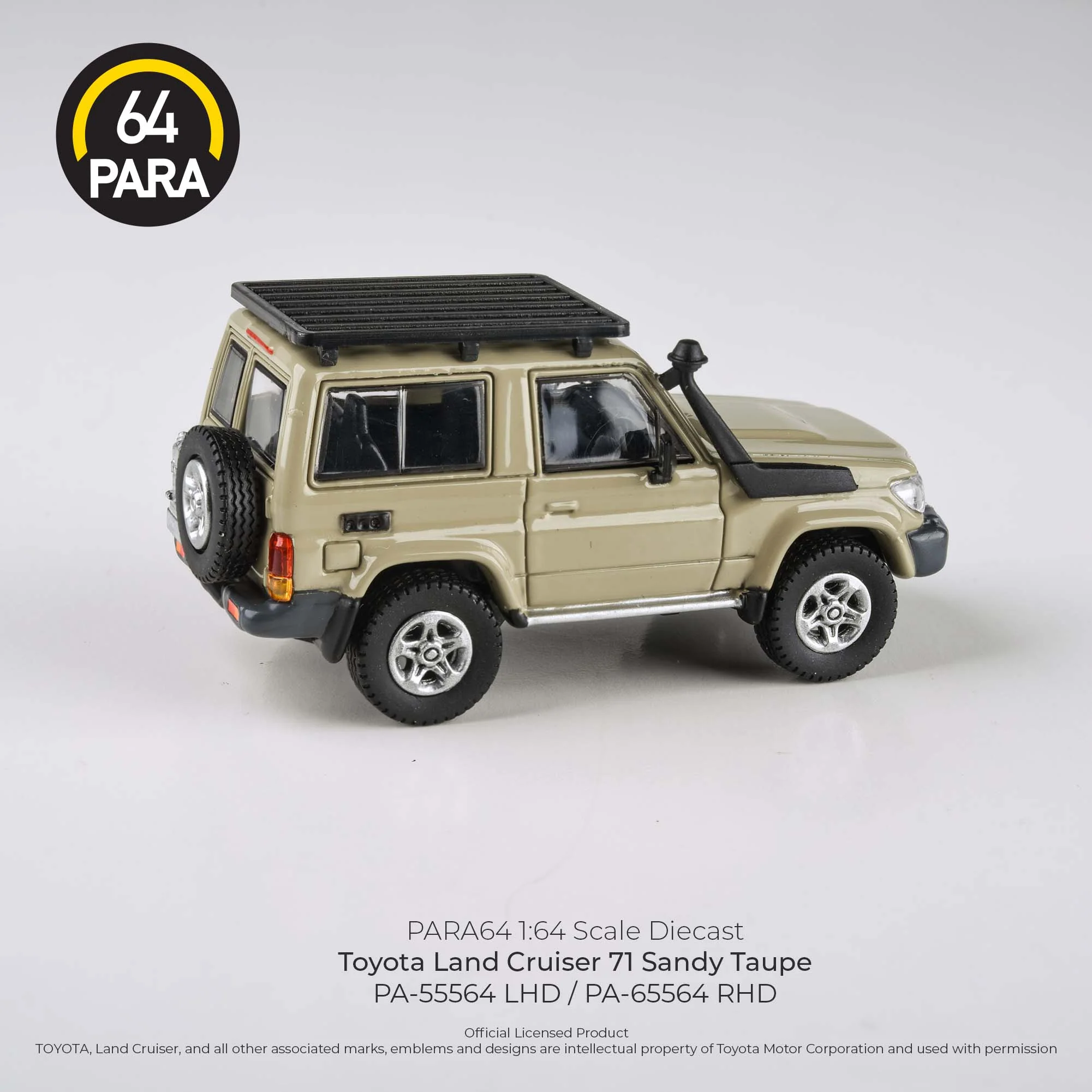 PARA64 1/64 Toyota Land Cruiser 71 Short Wheel Base Sandy Taupe LHD PA-55564 - Image 3