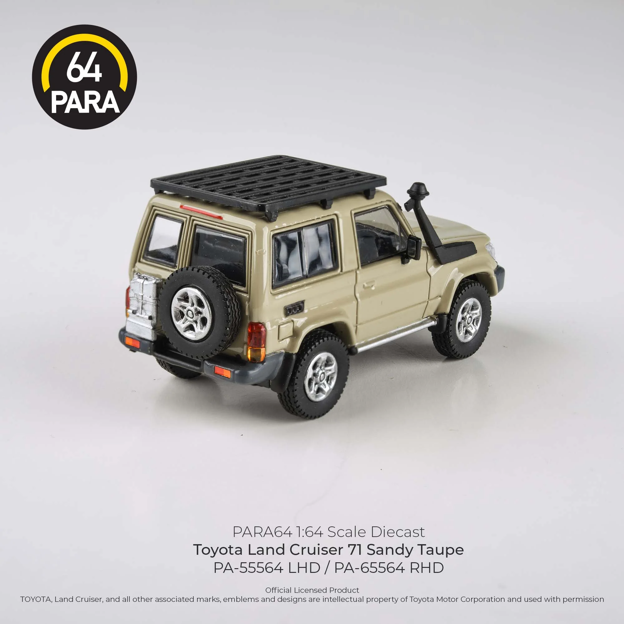 PARA64 1/64 Toyota Land Cruiser 71 Short Wheel Base Sandy Taupe LHD PA-55564 - Image 4