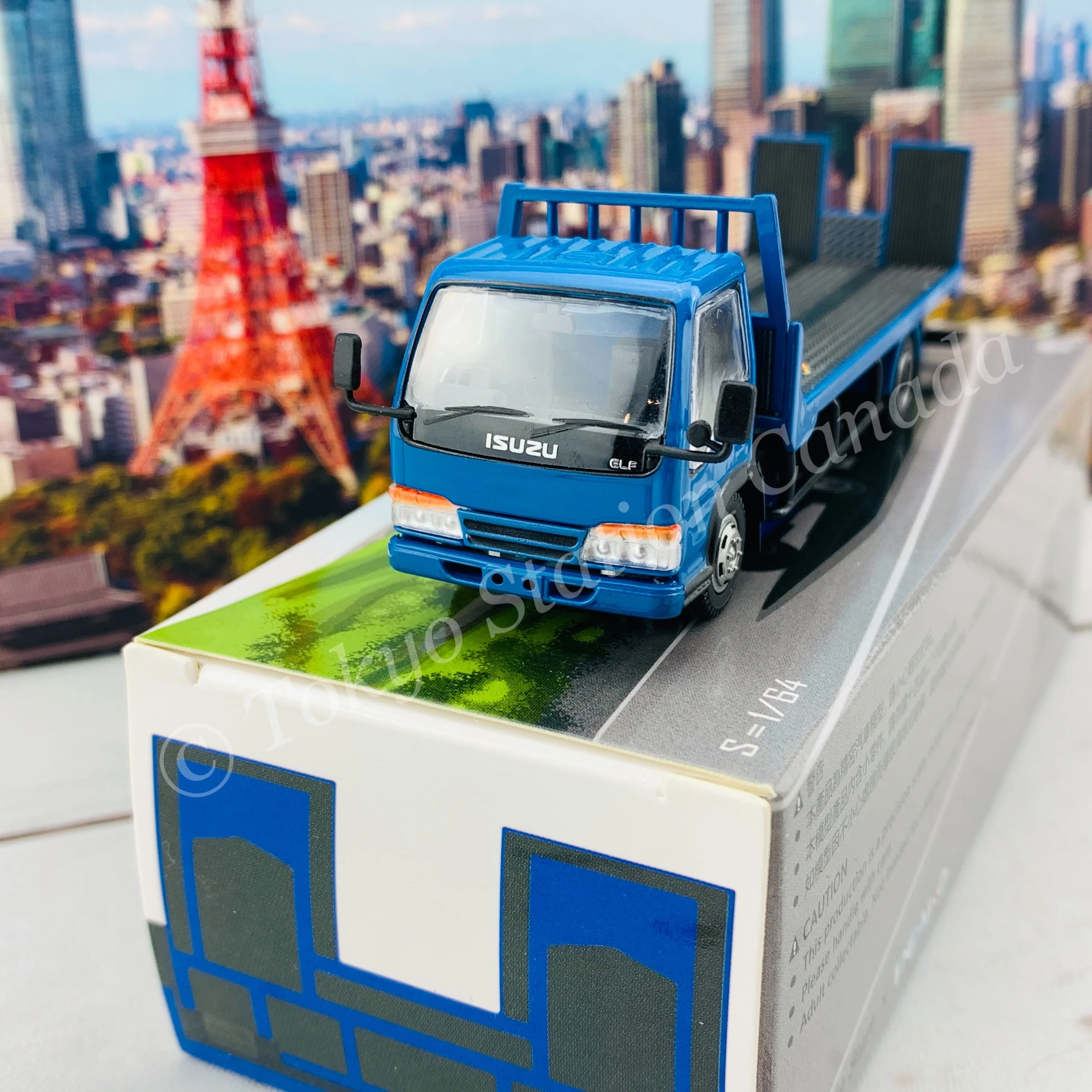 Peako64 1/64 Flatbed Tow Truck (Blue) 63503 - Image 3
