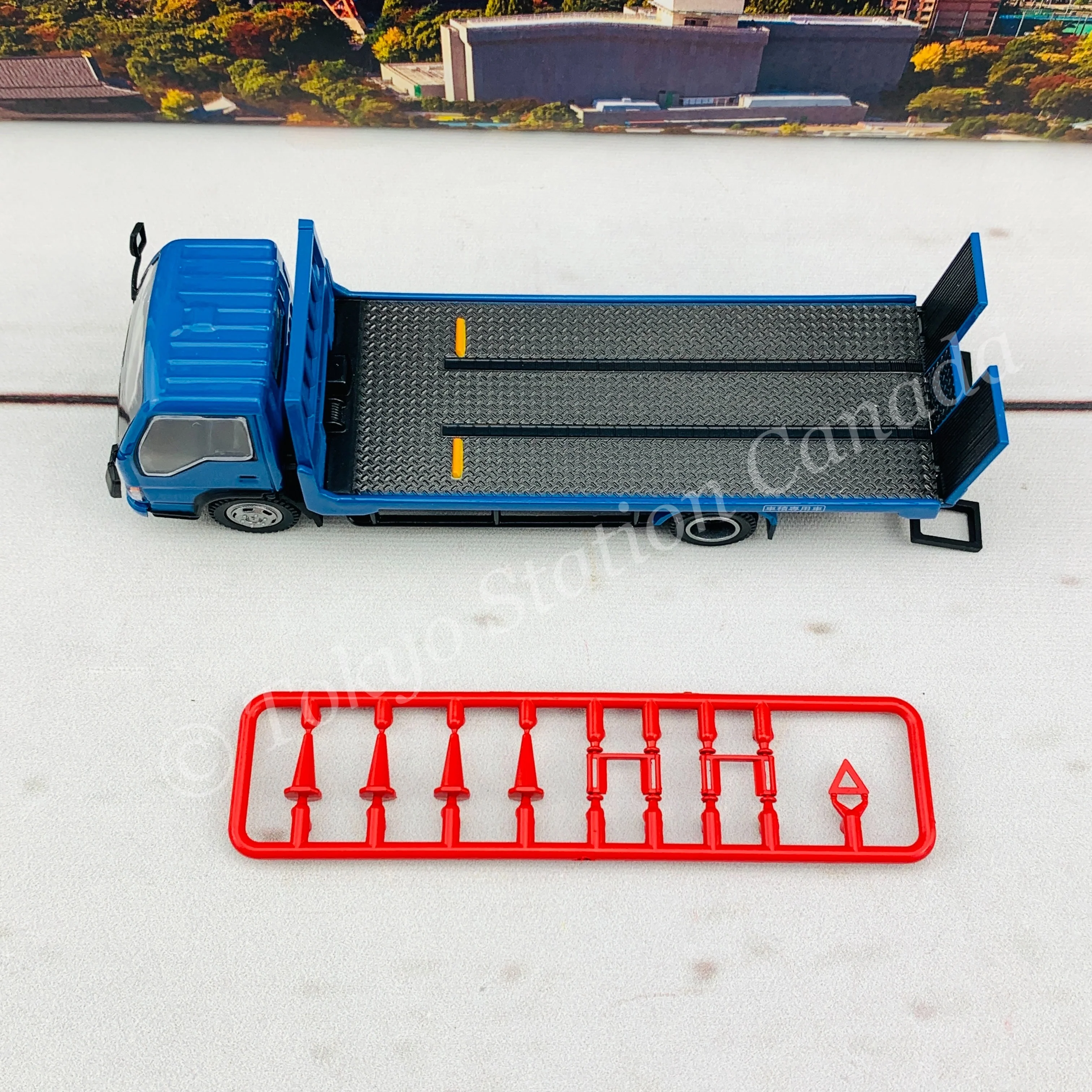 Peako64 1/64 Flatbed Tow Truck (Blue) 63503 - Image 6