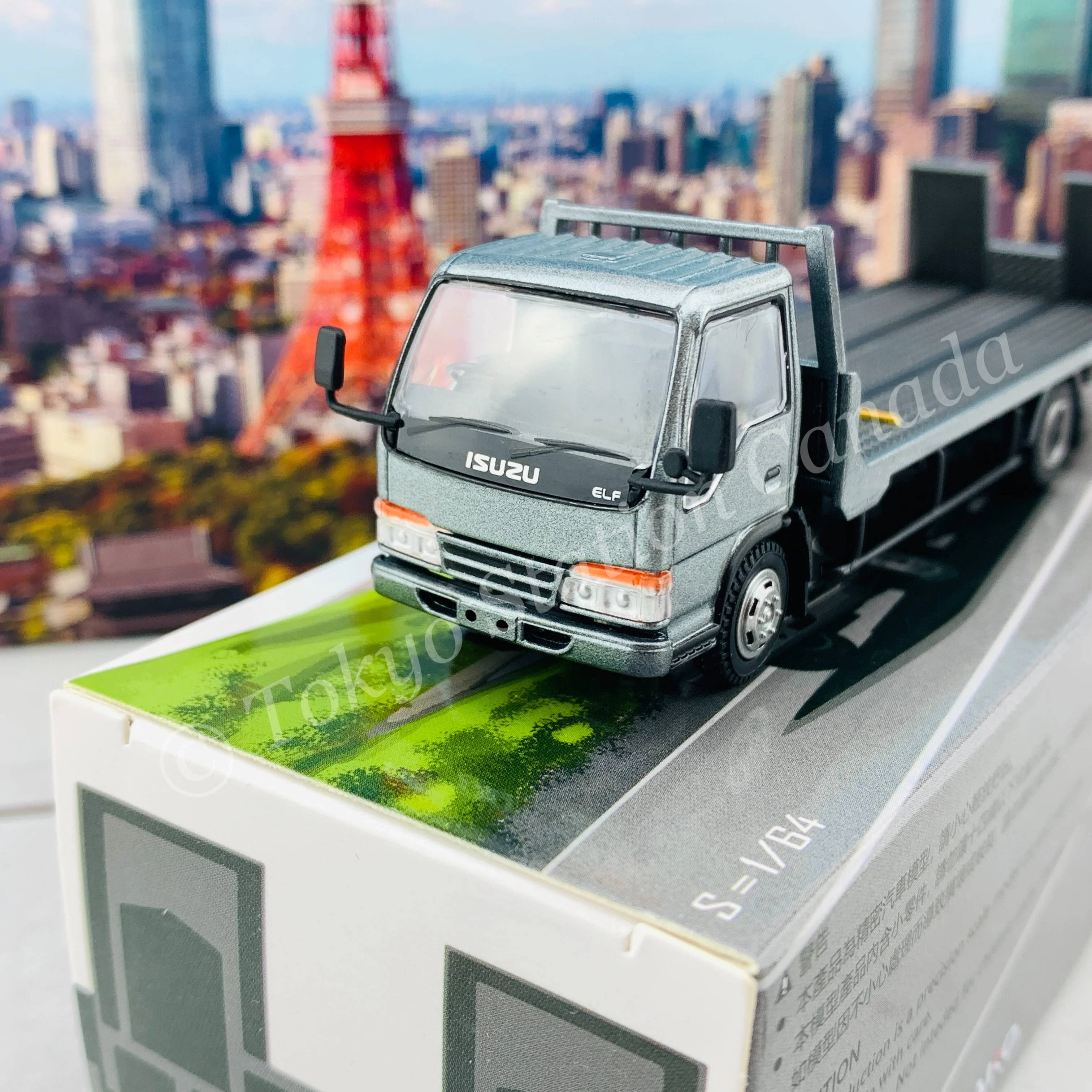 Peako64 1/64 Flatbed Tow Truck (Grey) 63504 - Image 3