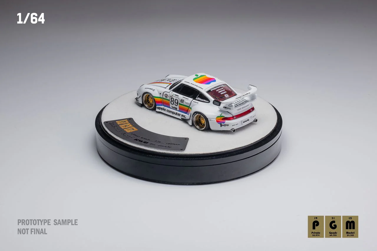 PGM 1/64 RWB993 White Apple #89 Fully Opened with Delux Round Display Box - Image 2