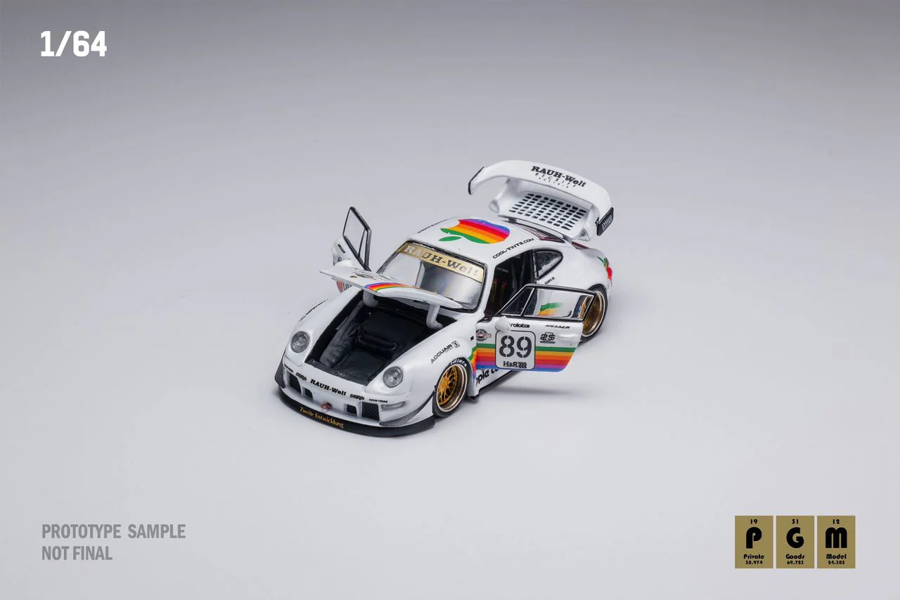 PGM 1/64 RWB993 White Apple #89 Fully Opened with Delux Round Display Box - Image 4