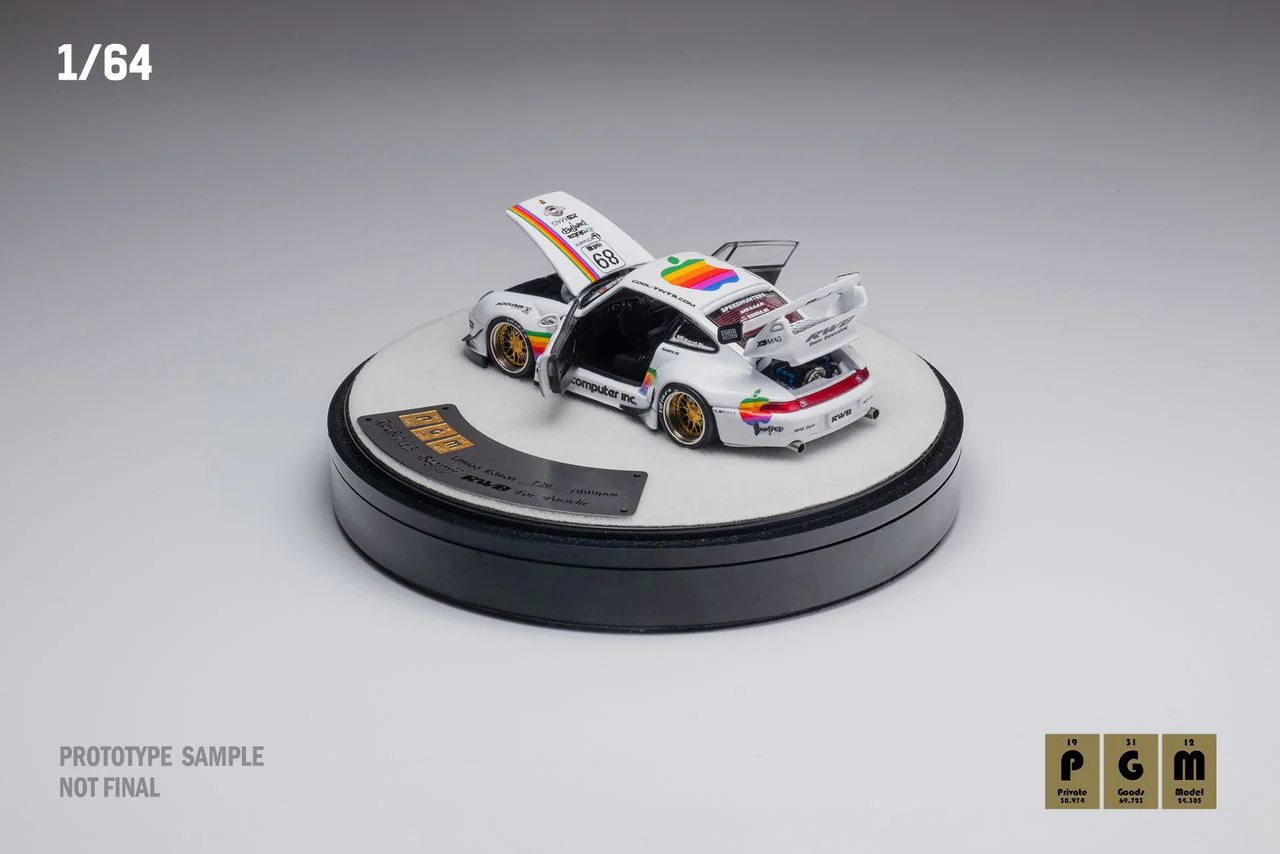 PGM 1/64 RWB993 White Apple #89 Fully Opened with Delux Round Display Box - Image 5