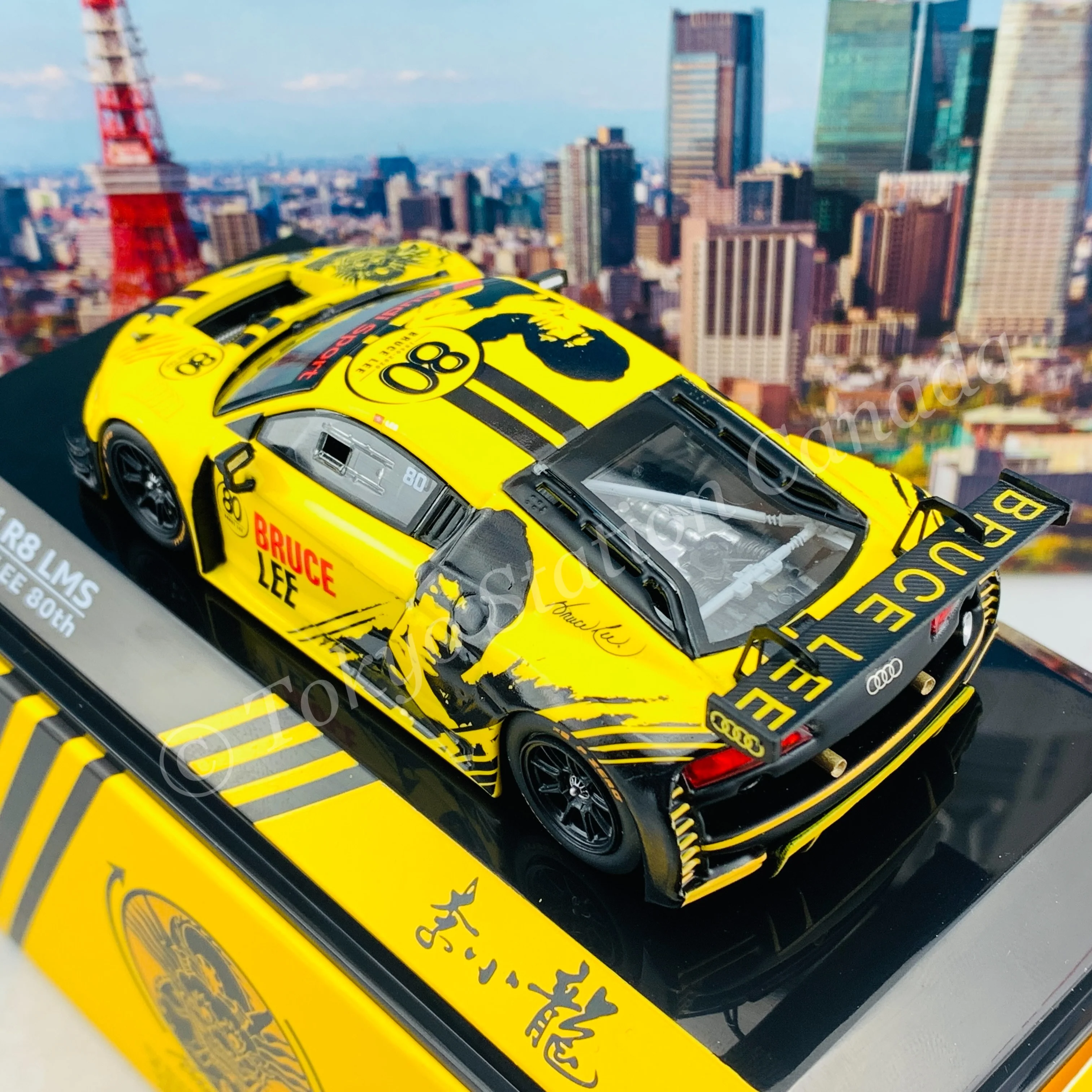 POPRACE 1/43 Audi R8 LMS Bruce Lee 80TH PR43-R8LMS-BL80 - Image 4