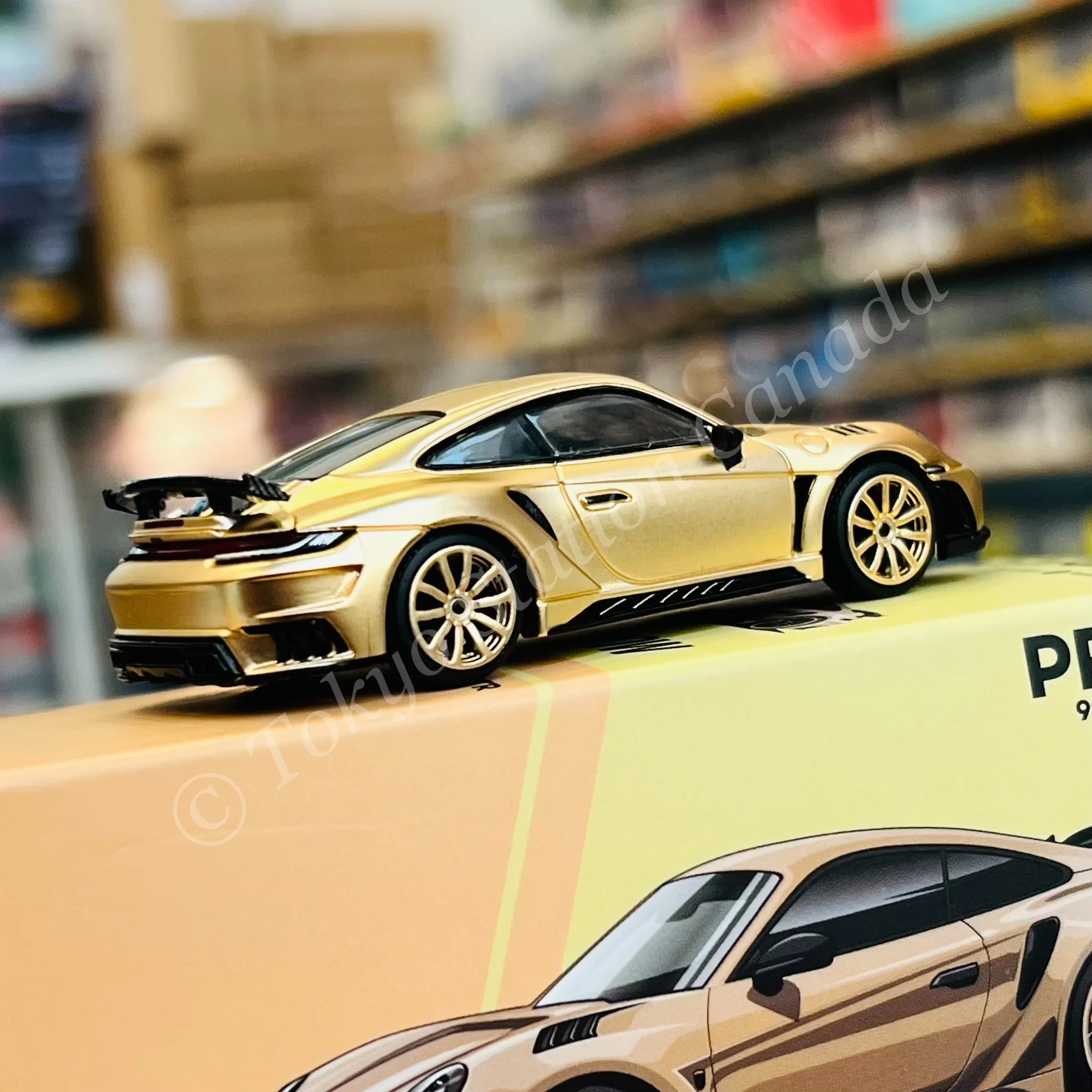 POPRACE 1/64 992 Stinger GTR - Gold PR640042 - Image 3