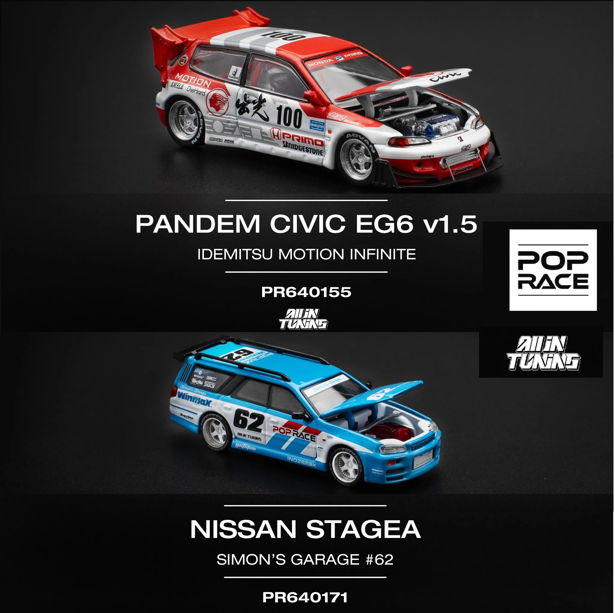 POPRACE 1/64 ALL IN TUNING 2024 Event Model Set - Image 2