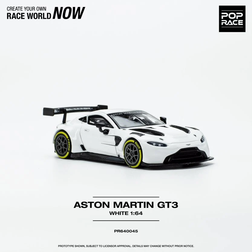 POPRACE 1/64 Aston Martin GT3 White PR640045 - Image 2