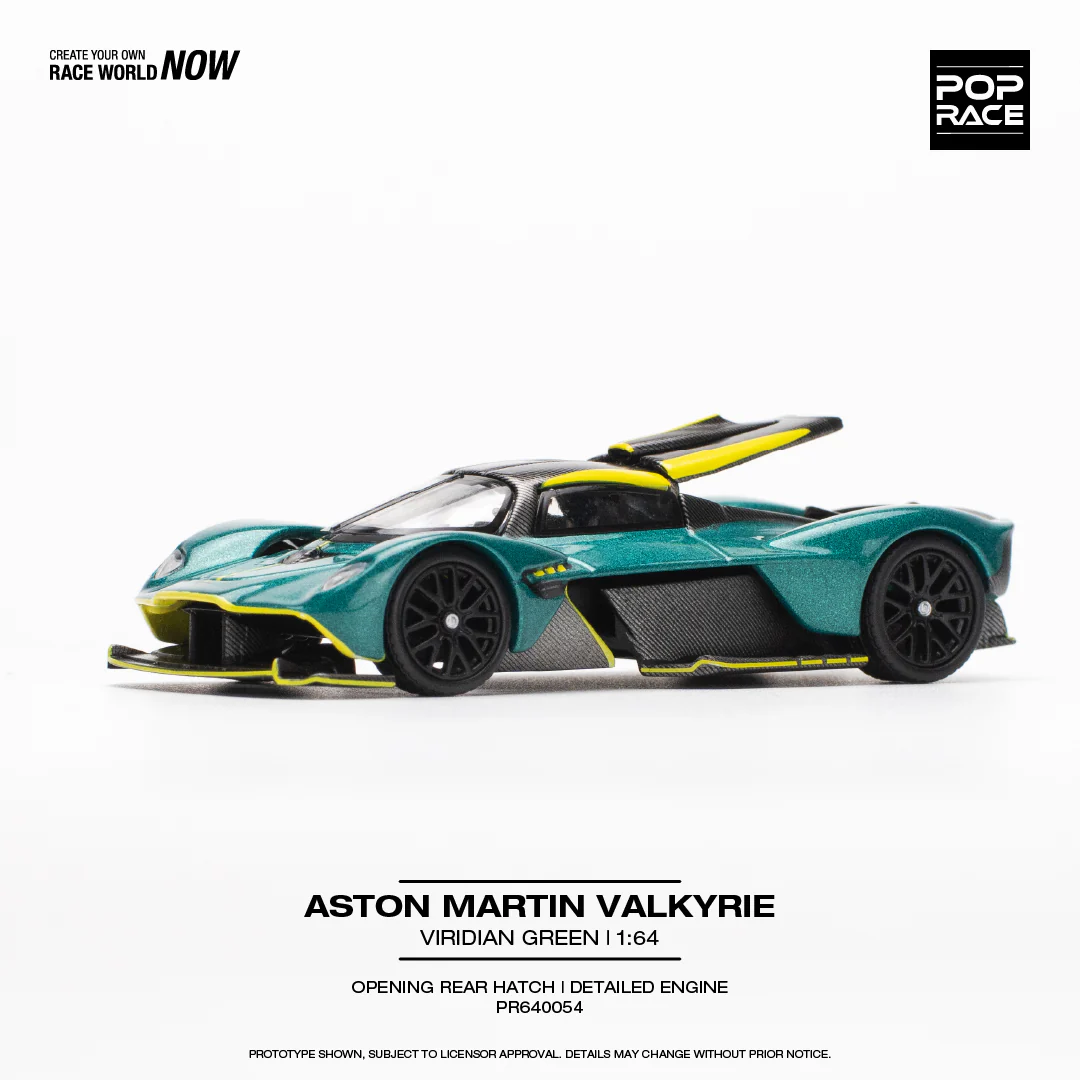 POPRACE 1/64 Aston Martin Valkyrie - Viridian Green PR640054 - Image 2