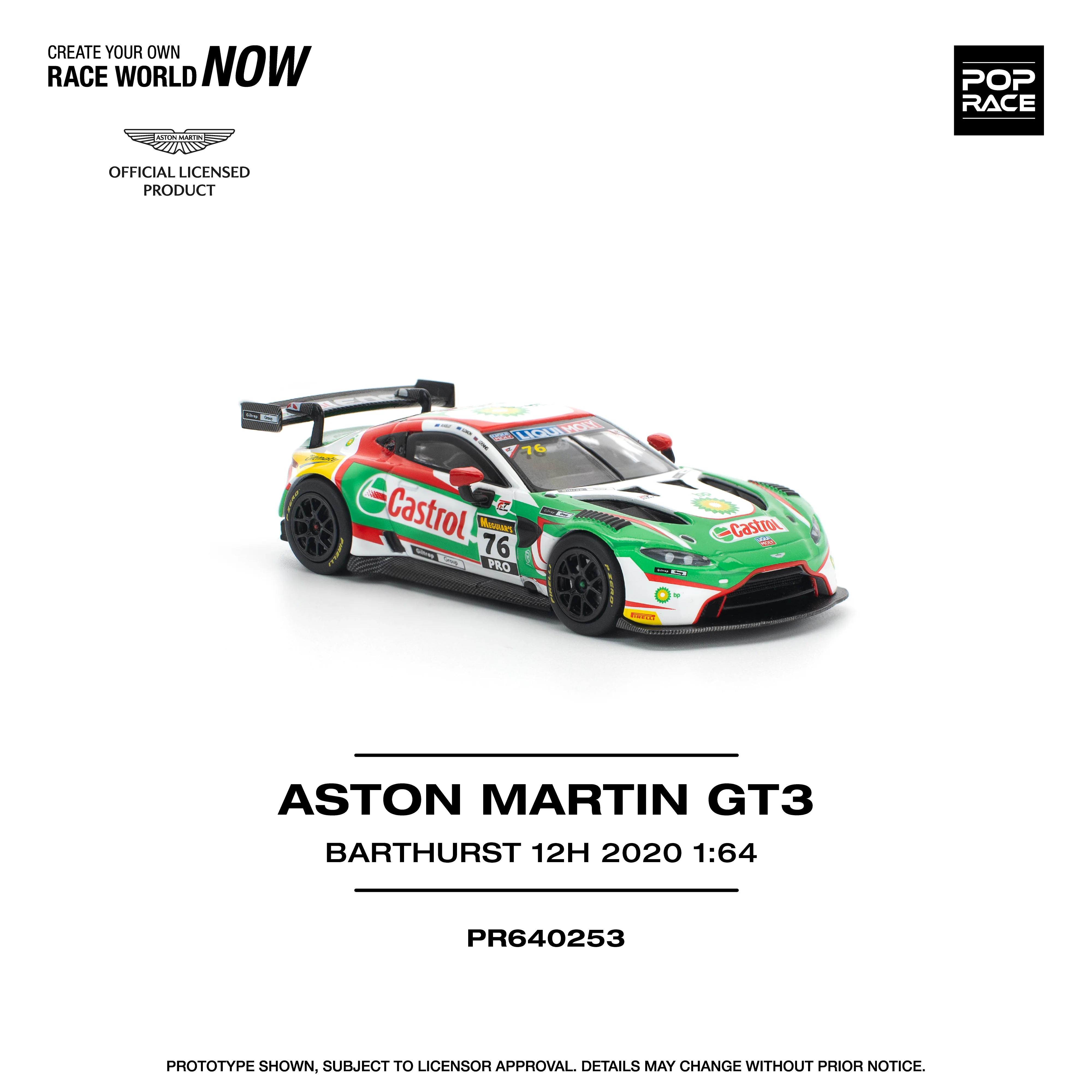 PREORDER POPRACE 1/64 ASTON MARTIN VANTAGE GT3 BATHURST 12H 2020 PR640253 (Approx. Release Date: Q4 2025 and subject to the manufacturer's final decision) - Image 2