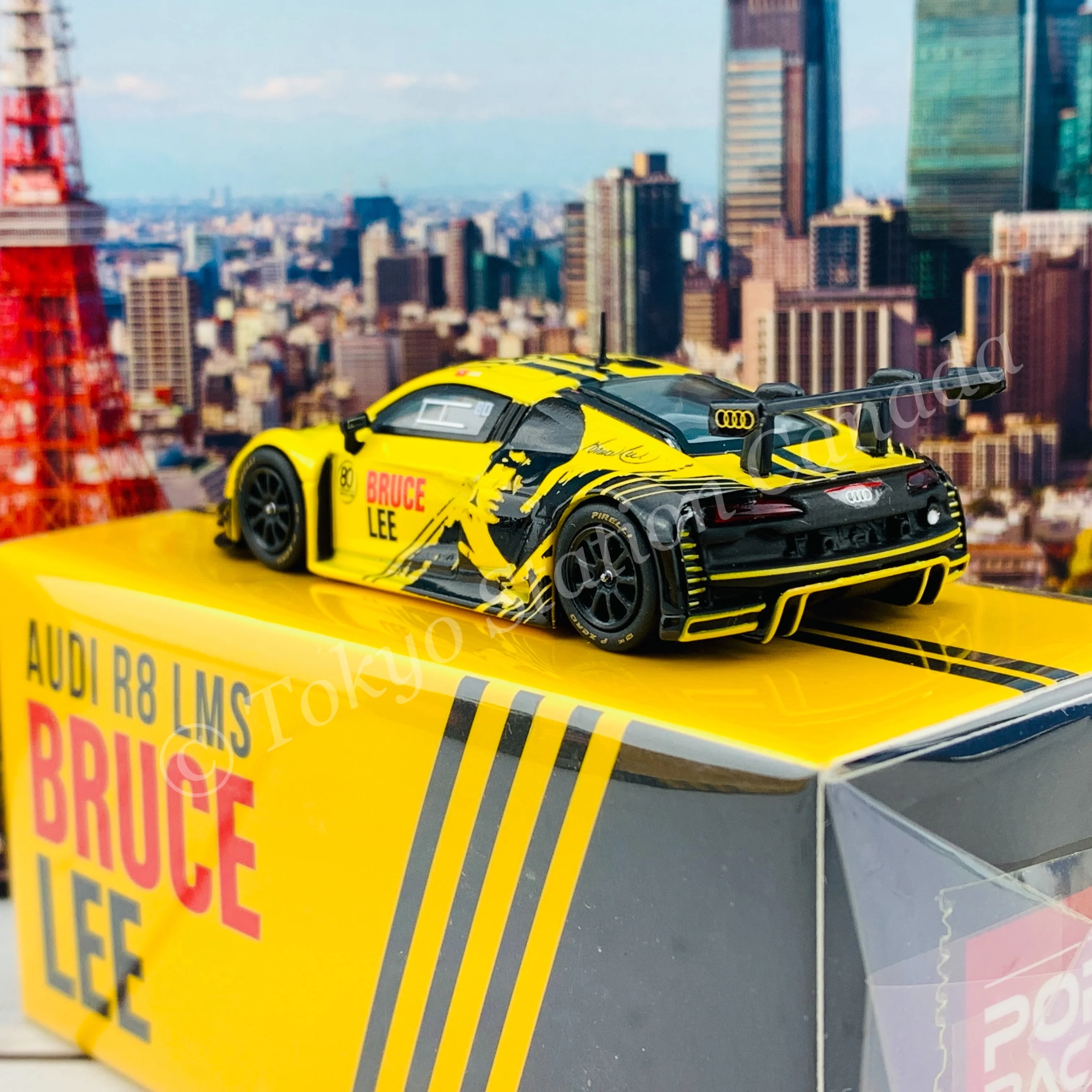 POPRACE 1/64 Audi R8 LMS Bruce Lee 80TH PR64-R8LMS-BL80 - Image 6