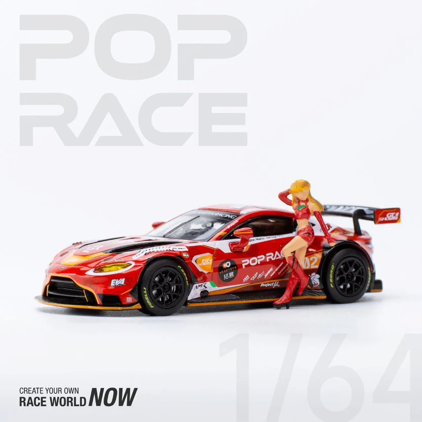 POPRACE 1/64 EVA RT Production Model 02 Aston Martin GT3 with Figure PR640035 - Image 3