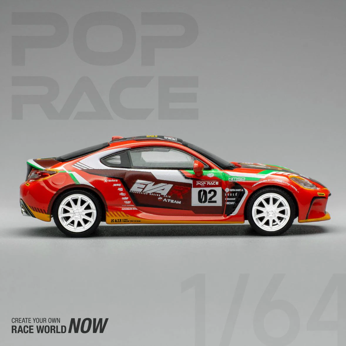 POPRACE 1/64 EVA RT PRODUCTION MODEL-02 GR86 PR64-GR86-EVA02 - Image 2