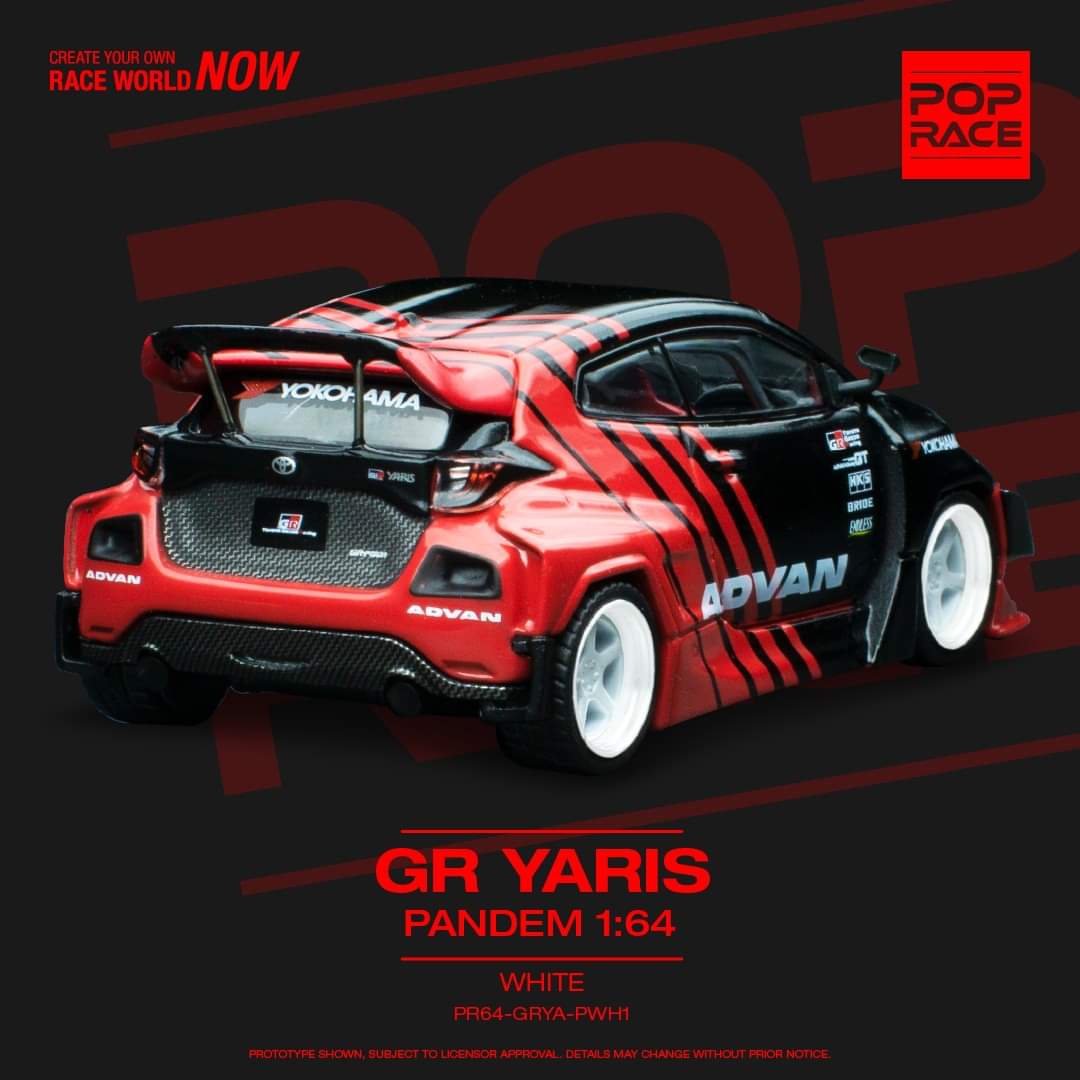 POPRACE 1/64 GR Yaris ADVAN PR64-GRYA-ADV2 - Image 2