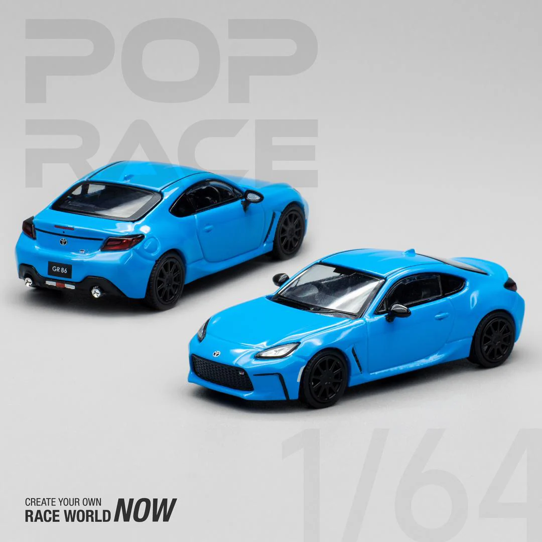 POPRACE 1/64 GR86 Neptune Blue PR640012 - Image 3
