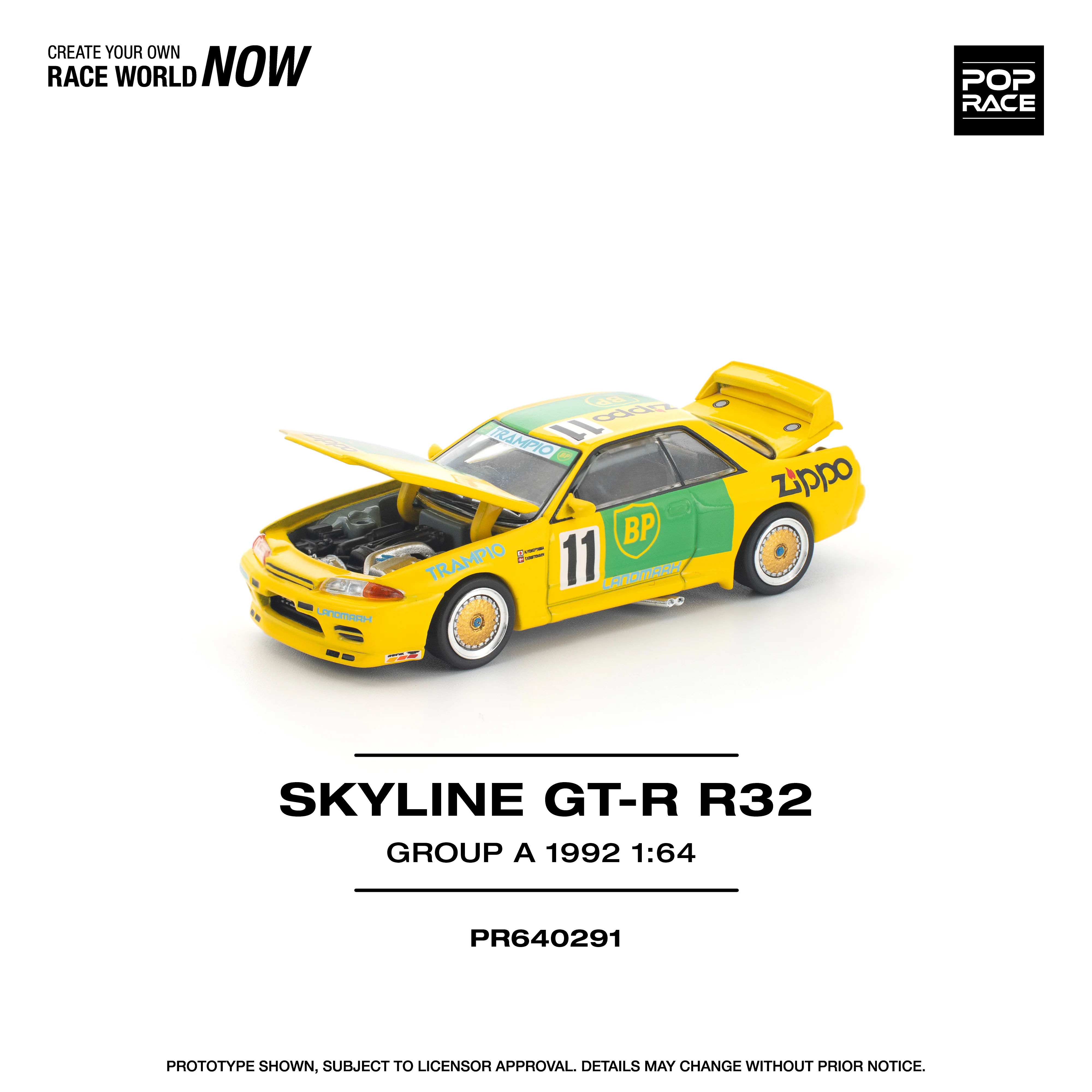 PREORDER POPRACE 1/64 GT-R R32 GROUP A 1992 PR640291 (Approx. Release Date: Q4 2025 and subject to the manufacturer's final decision) - Image 2