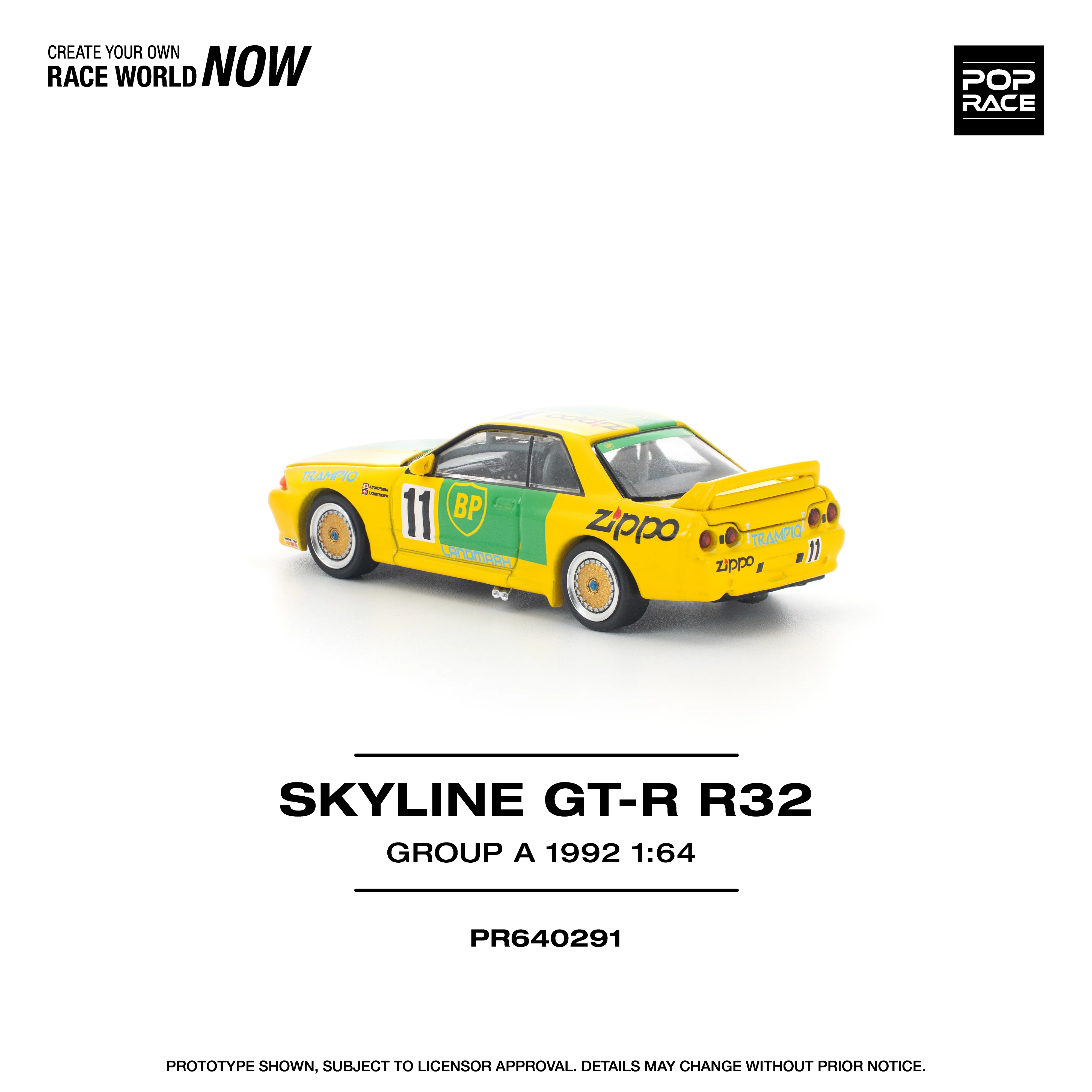 PREORDER POPRACE 1/64 GT-R R32 GROUP A 1992 PR640291 (Approx. Release Date: Q4 2025 and subject to the manufacturer's final decision) - Image 3
