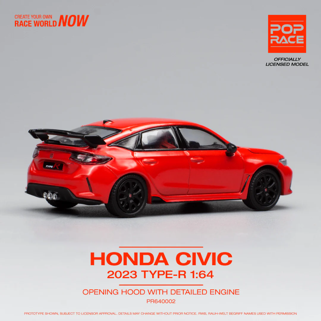 POPRACE 1/64 Honda Civic Type R FL5 RED PR640002 - Image 2