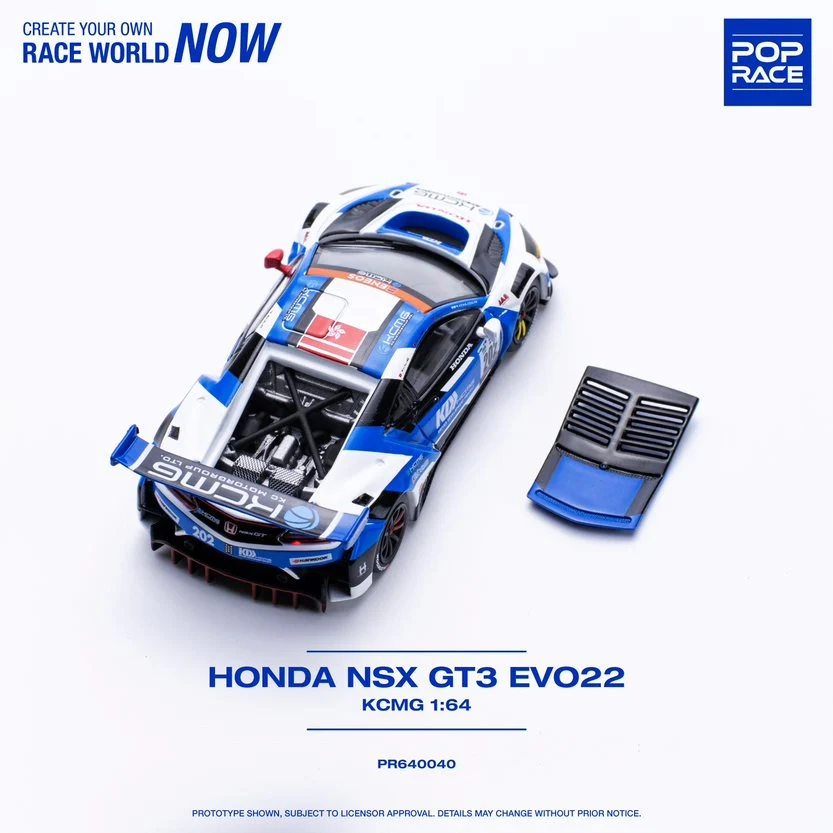 POPRACE 1/64 Honda NSX GT3 KCMG PR640040 - Image 4