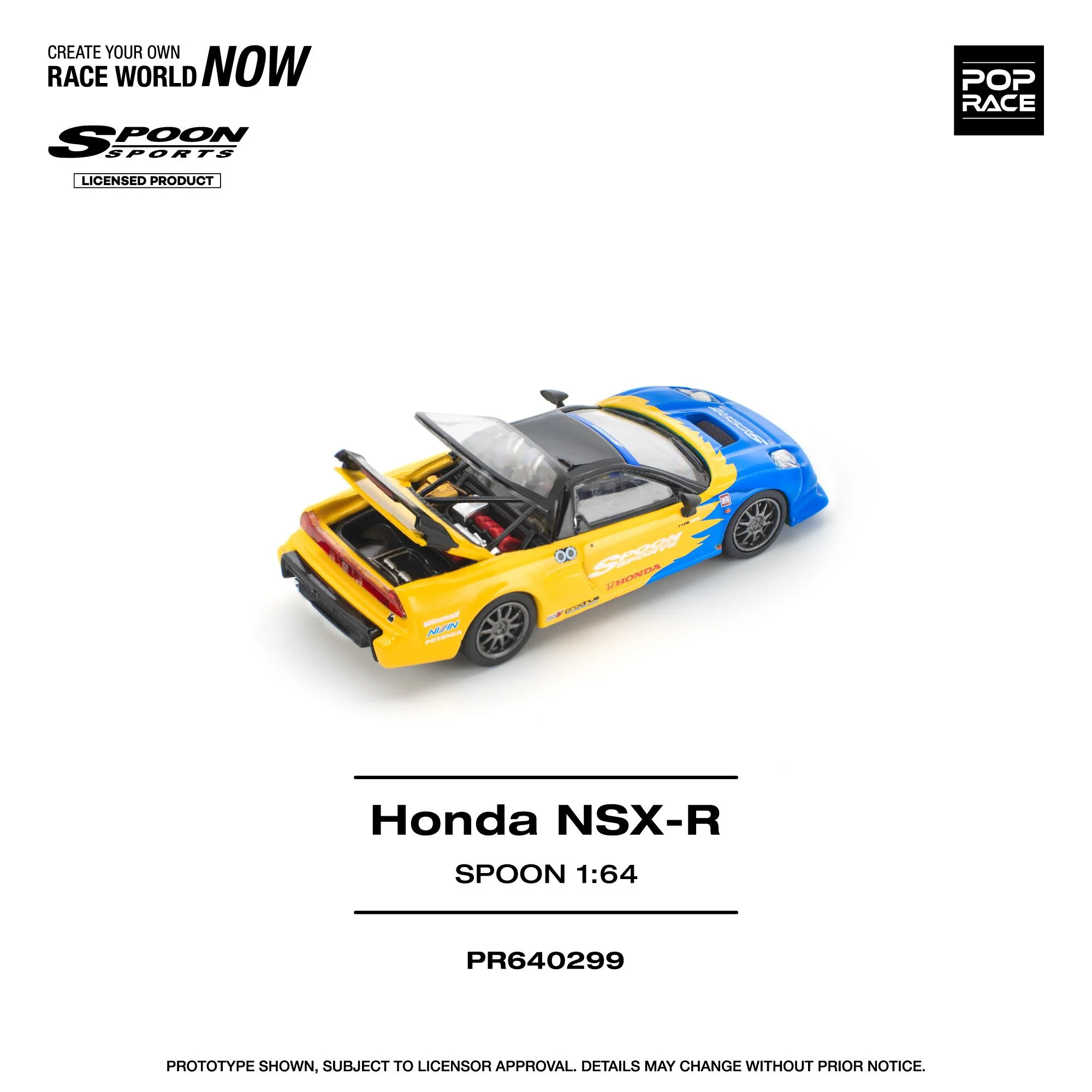 PREORDER POPRACE 1/64 HONDA NSX-R SPOON PR640299 (Approx. Release Date: Q3 2026 and subject to the manufacturer's final decision) - Image 2
