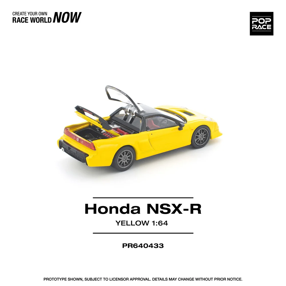 PREORDER POPRACE 1/64 HONDA NSX-R YELLOW PR640433 (Approx. Release Date: Q1 2026 and subject to the manufacturer's final decision) - Image 2
