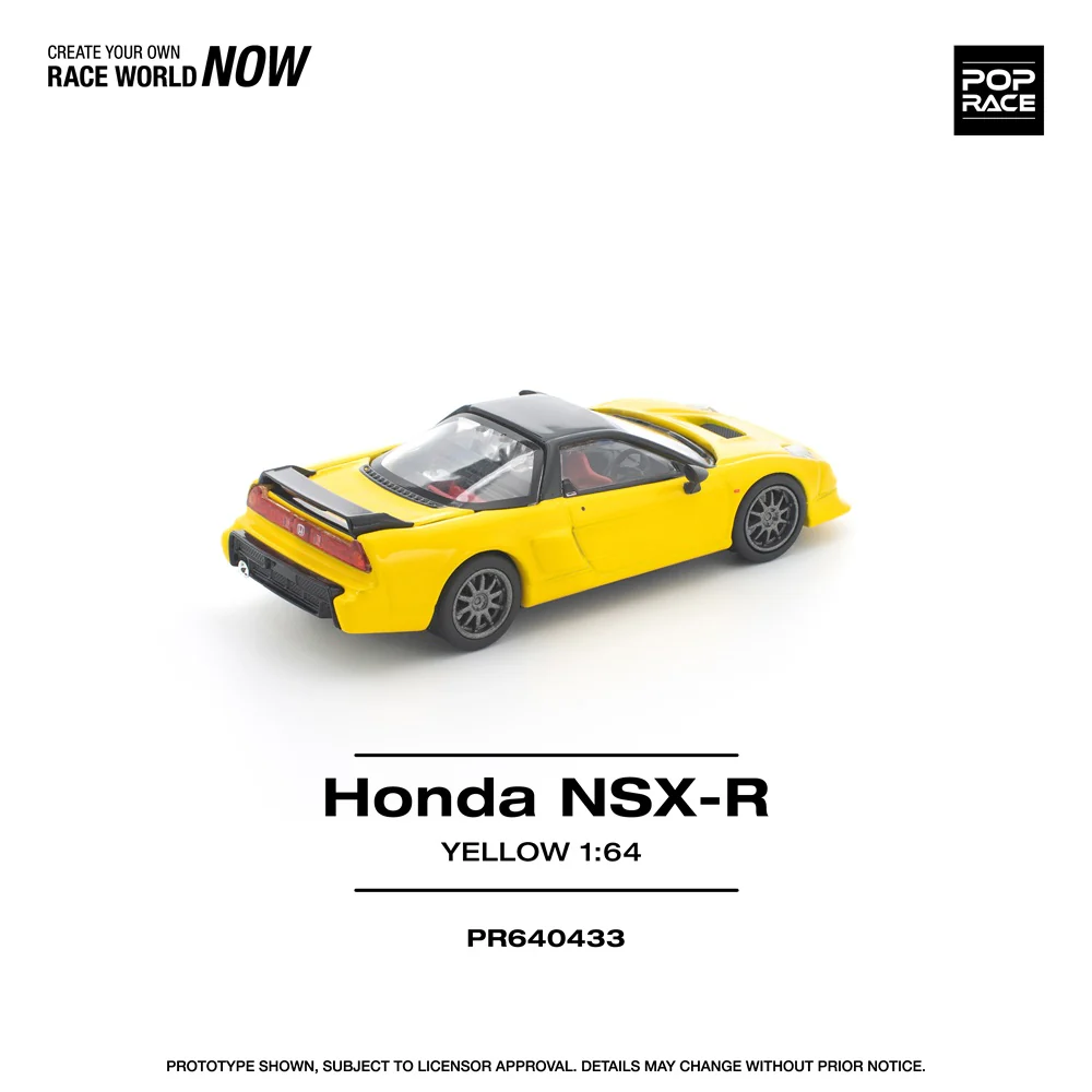 PREORDER POPRACE 1/64 HONDA NSX-R YELLOW PR640433 (Approx. Release Date: Q1 2026 and subject to the manufacturer's final decision) - Image 3
