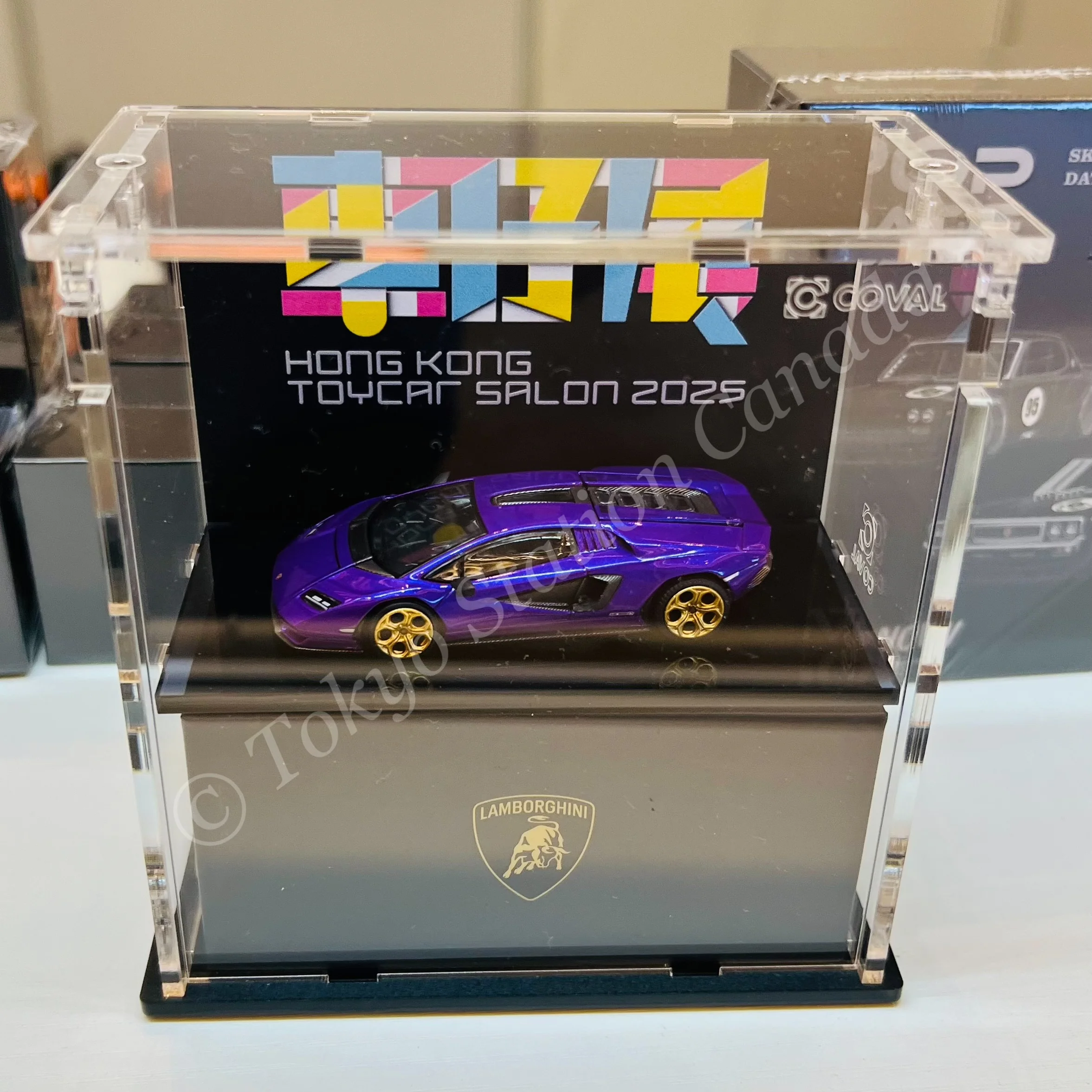 POPRACE 1/64 LAMBORGHINI COUNTACH LPI 800-4 Special Edition in Shimmery Viola Pasifae HONG KONG TOYCAR SALON 2025 PR640293 - Image 3