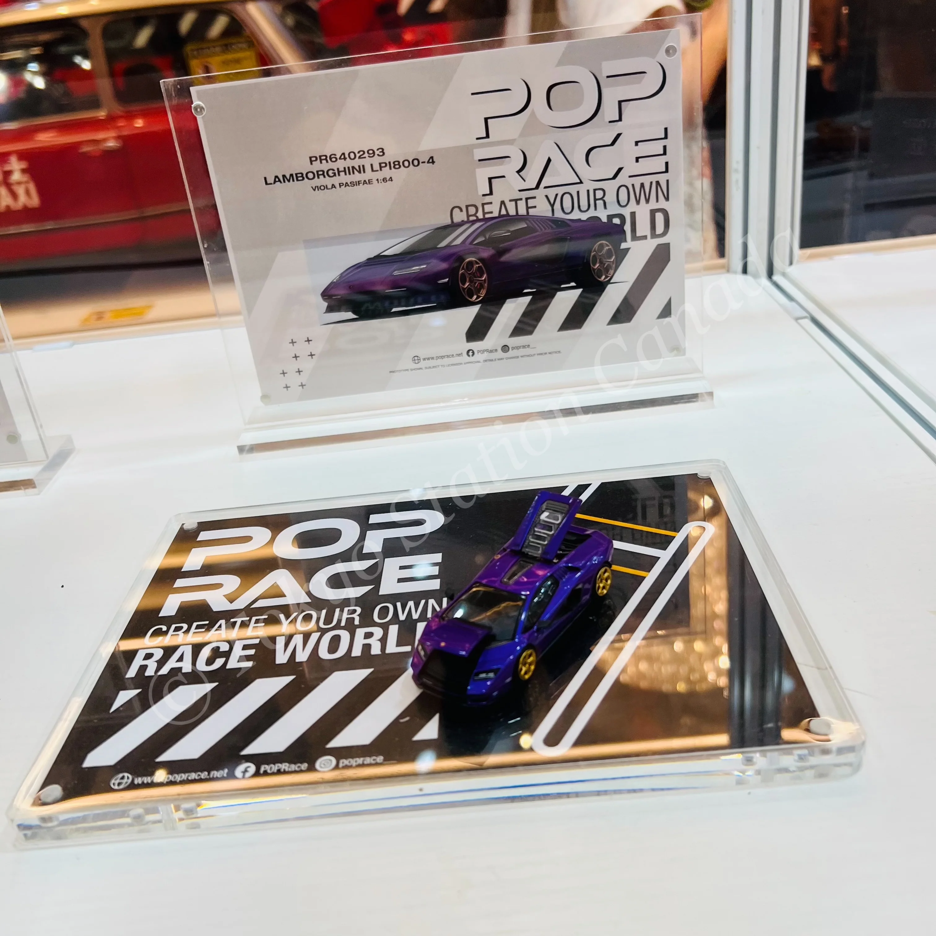POPRACE 1/64 LAMBORGHINI COUNTACH LPI 800-4 Special Edition in Shimmery Viola Pasifae HONG KONG TOYCAR SALON 2025 PR640293 - Image 4