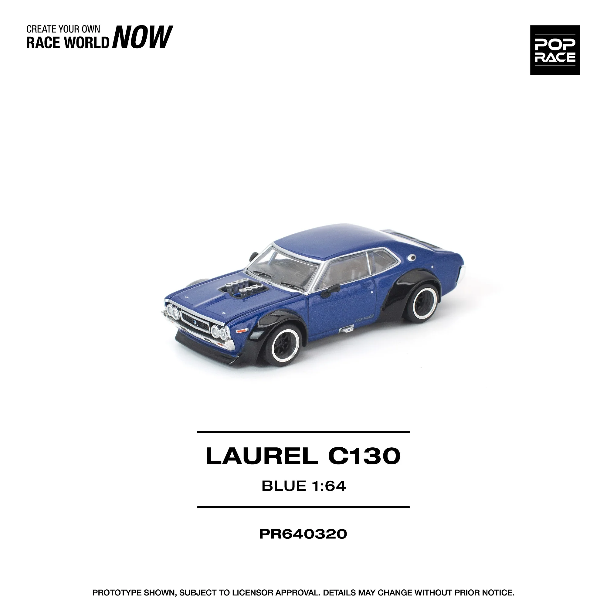 PREORDER POPRACE 1/64 LAUREL C130 BLUE PR640320 (Approx. Release Date: Q3 2026 and subject to the manufacturer's final decision) - Image 2