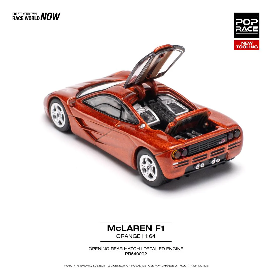 POPRACE 1/64 McLAREN F1 ORANGE PR640092 - Image 2