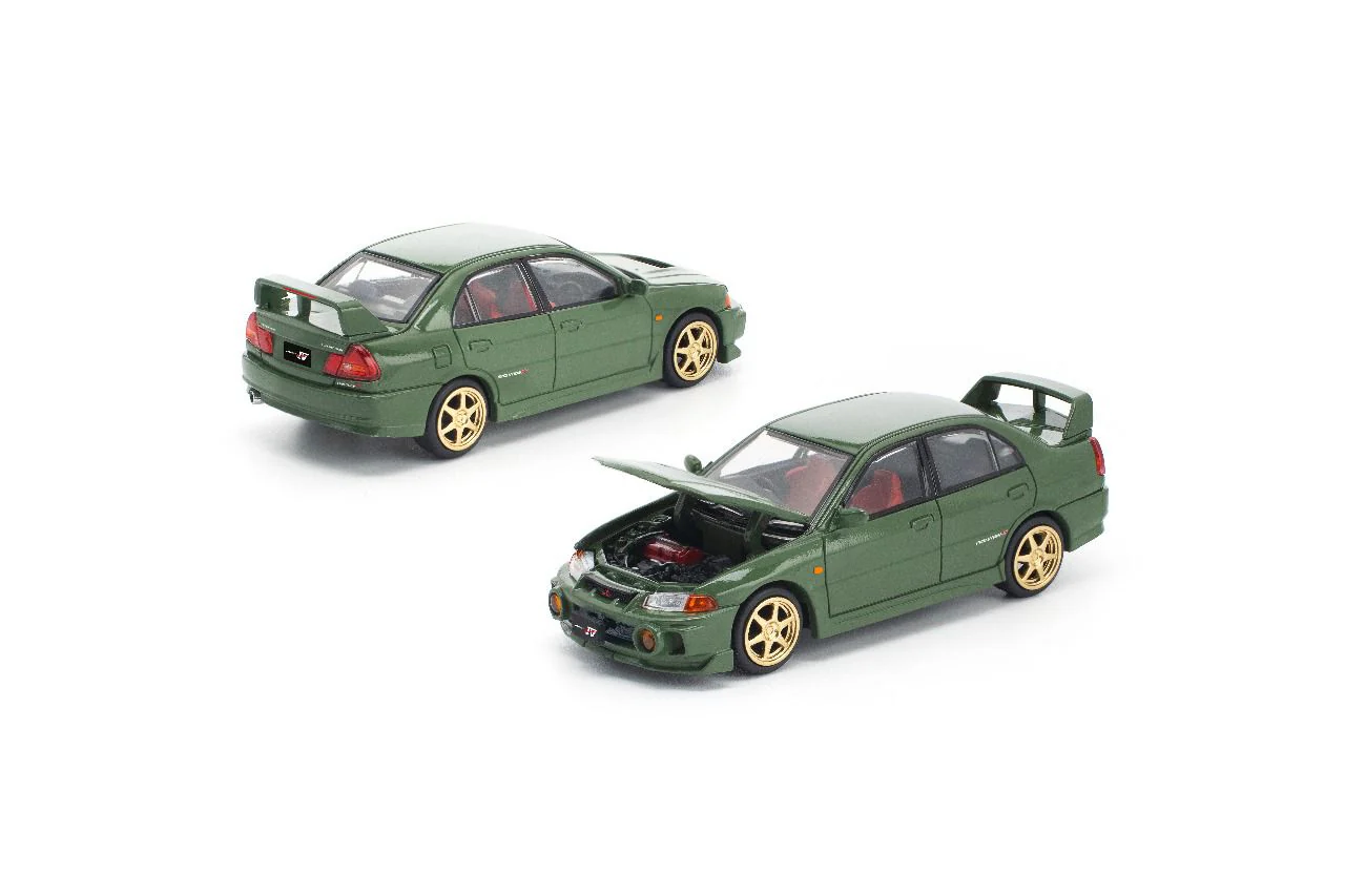 PREORDER POPRACE 1/64 MITSUBISHI LANCER EVOLUTION IV GREEN (enigma exclusive edition) PRE022 (Approx. Release Date: Q4 2025 and subject to the manufacturer's final decision) - Image 2