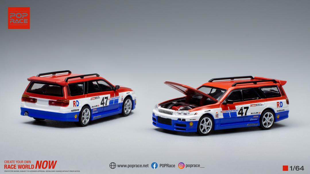 POPRACE 1/64 NISSAN STAGEA RACE DEPARTMENT PR64001 - Image 3