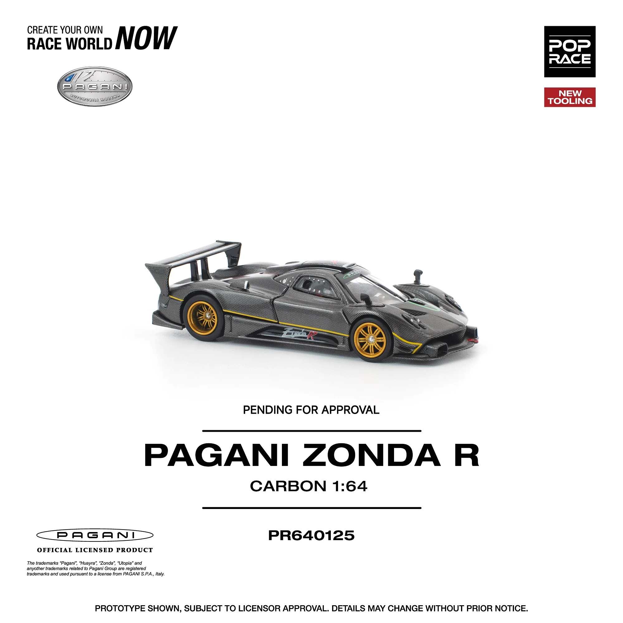 PREORDER POPRACE 1/64 PAGANI ZONDA R PR640125 (Approx. Release Date: Q1 2026 and subject to the manufacturer's final decision) - Image 4