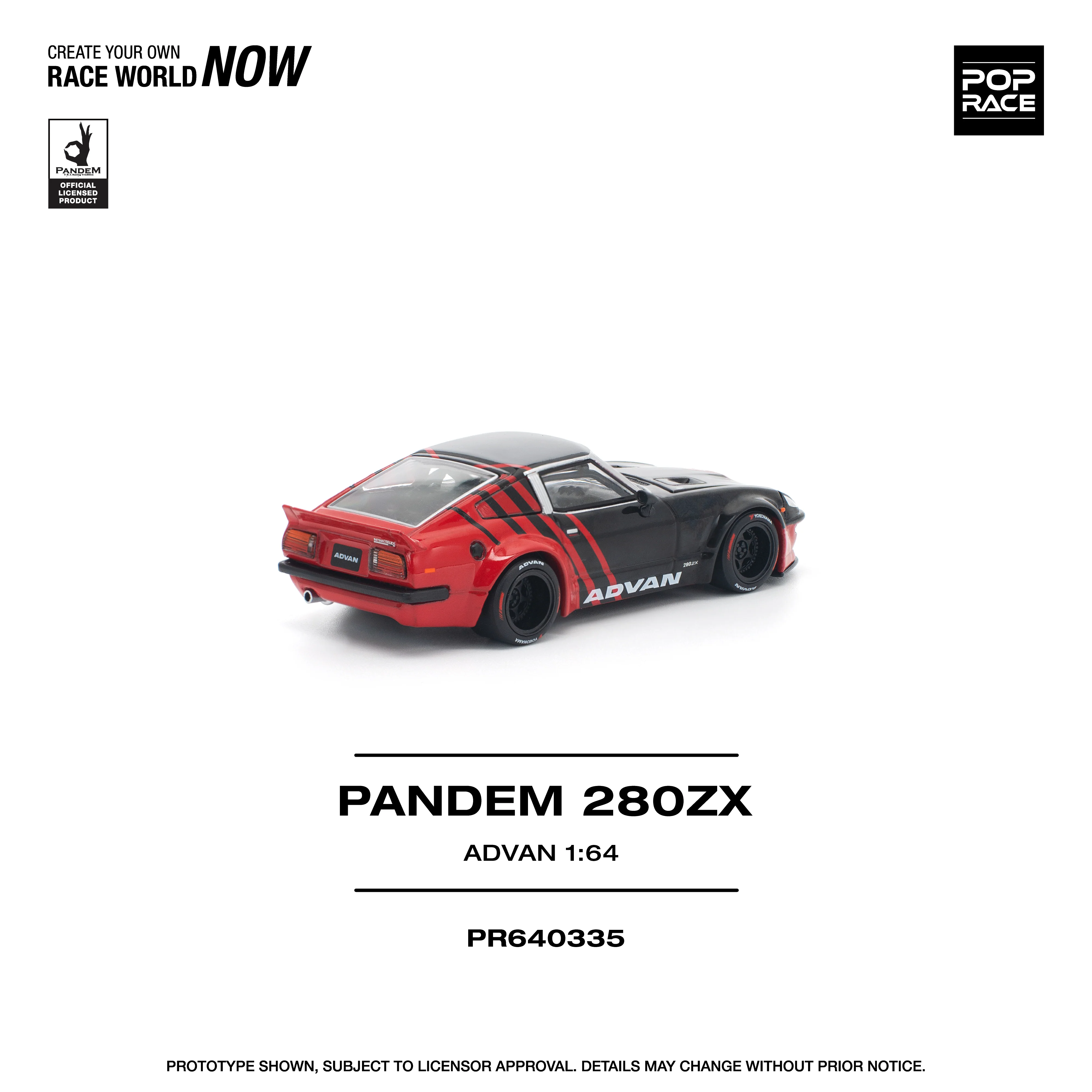 PREORDER POPRACE 1/64 PANDEM 280ZX ADVAN PR640335 (Approx. Release Date: Q4 2025 and subject to the manufacturer's final decision) - Image 2