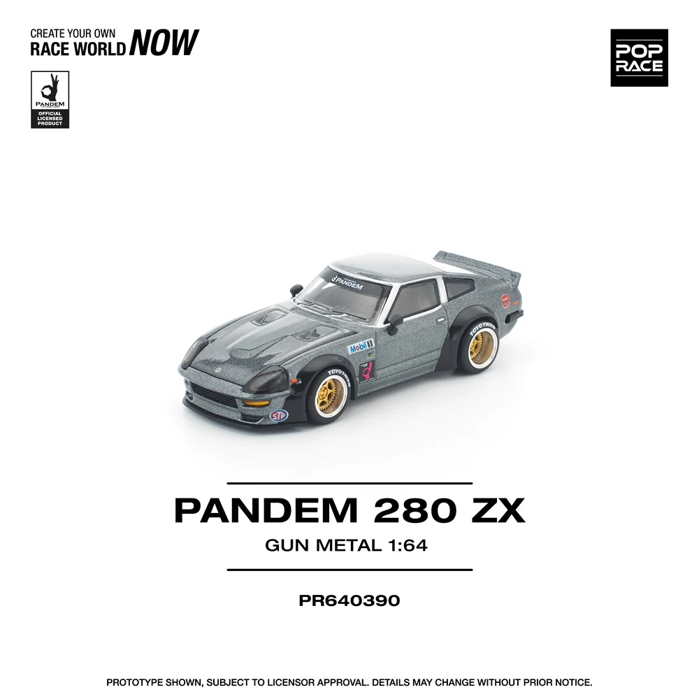 PREORDER POPRACE 1/64 PANDEM 280ZX GUN METAL PR640390 (Approx. Release Date: Q1 2026 and subject to the manufacturer's final decision) - Image 3