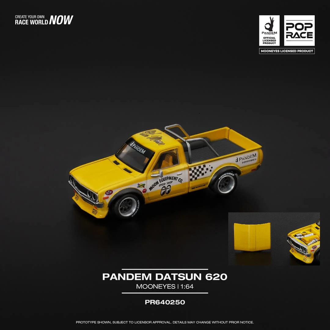POPRACE 1/64 PANDEM DATSUN 620 - MOONEYES PR640250