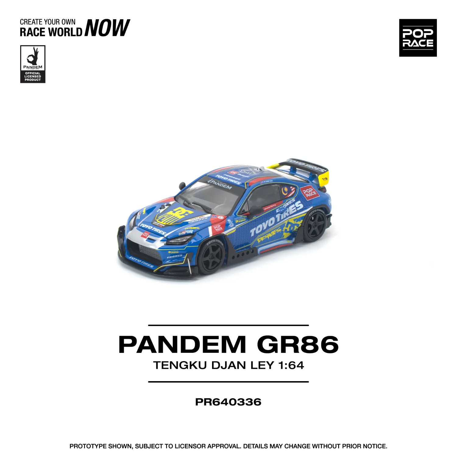 PREORDER POPRACE 1/64 PANDEM GR 86 TENGKU DJAN LEY PR640336 (Approx. Release Date: Q3 2026 and subject to the manufacturer's final decision) - Image 3