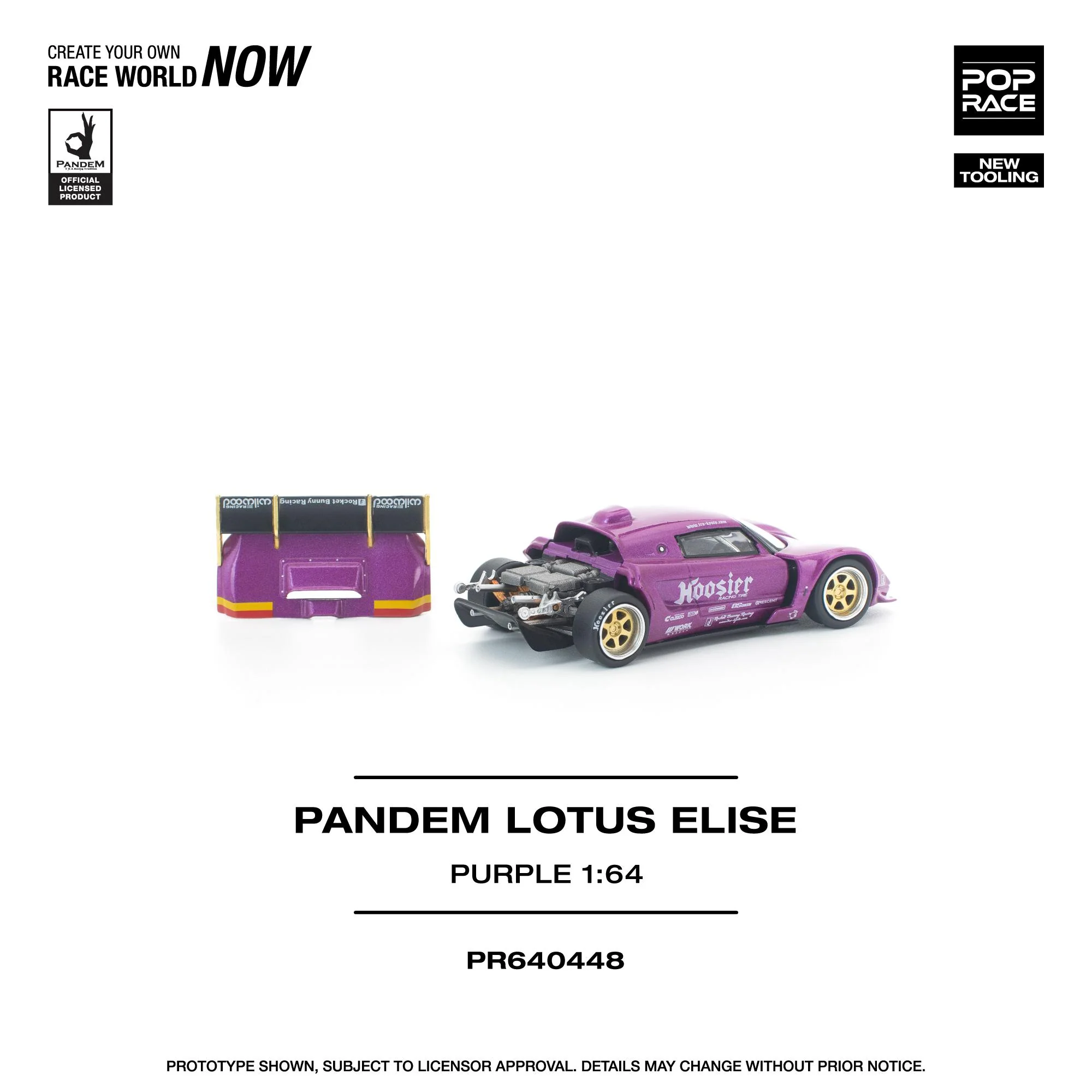 PREORDER POPRACE 1/64 PANDEM LOTUS ELISE PURPLE PR640448 (Approx. Release Date: Q3 2026 and subject to the manufacturer's final decision) - Image 2