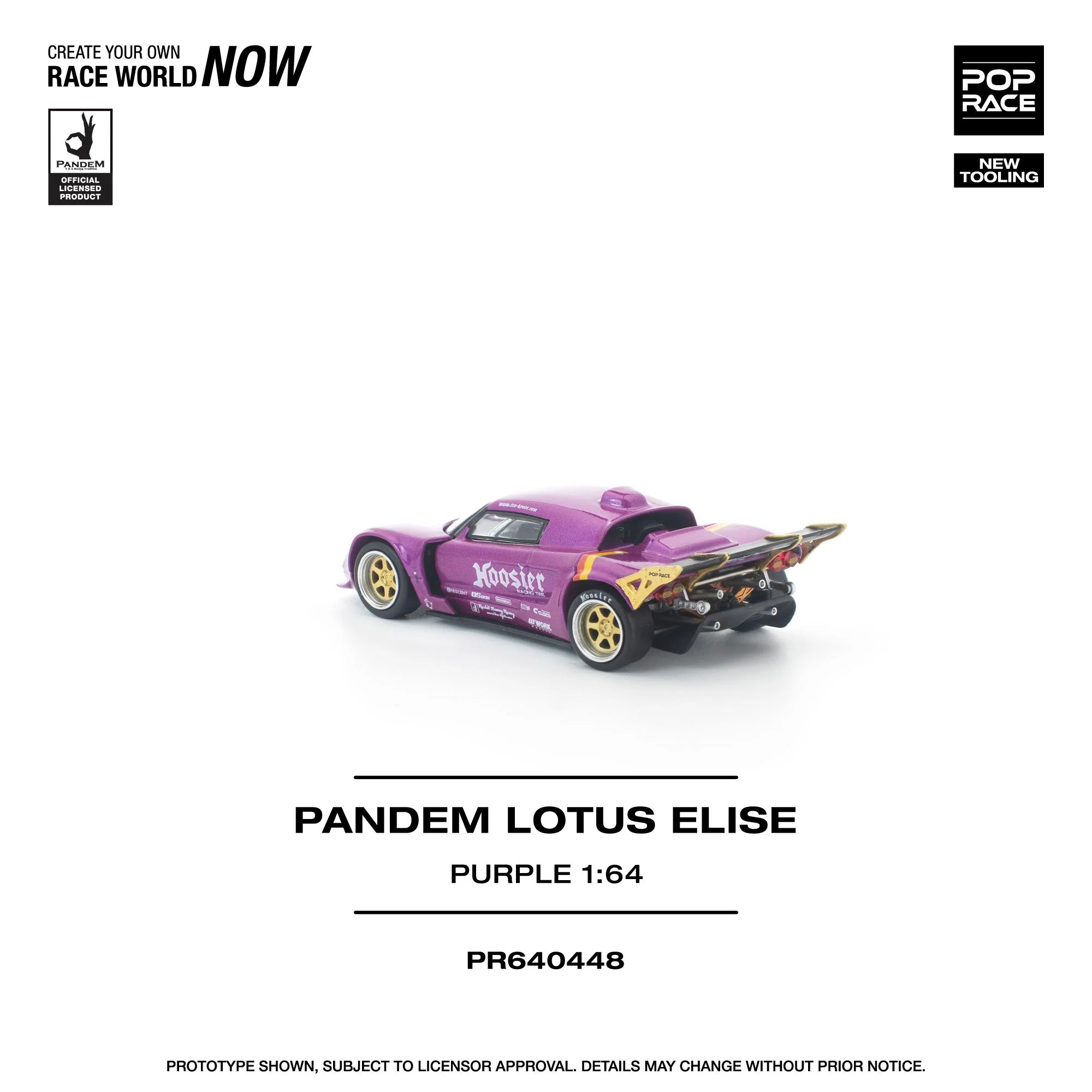 PREORDER POPRACE 1/64 PANDEM LOTUS ELISE PURPLE PR640448 (Approx. Release Date: Q3 2026 and subject to the manufacturer's final decision) - Image 3