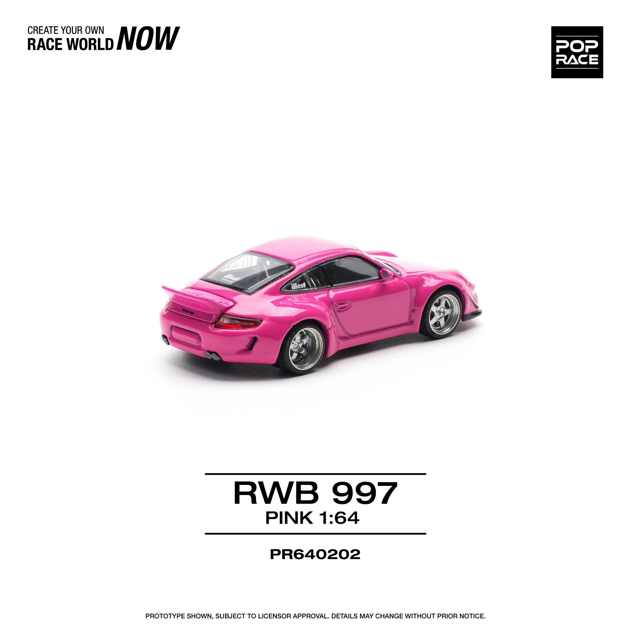 POPRACE 1/64 RWB 997 - PINK PR640202 - Image 2