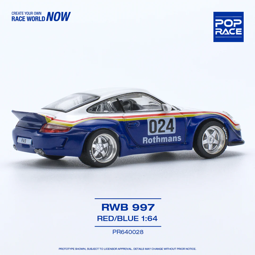 POPRACE 1/64 RWB 997 - Red/Blue PR640028 - Image 5