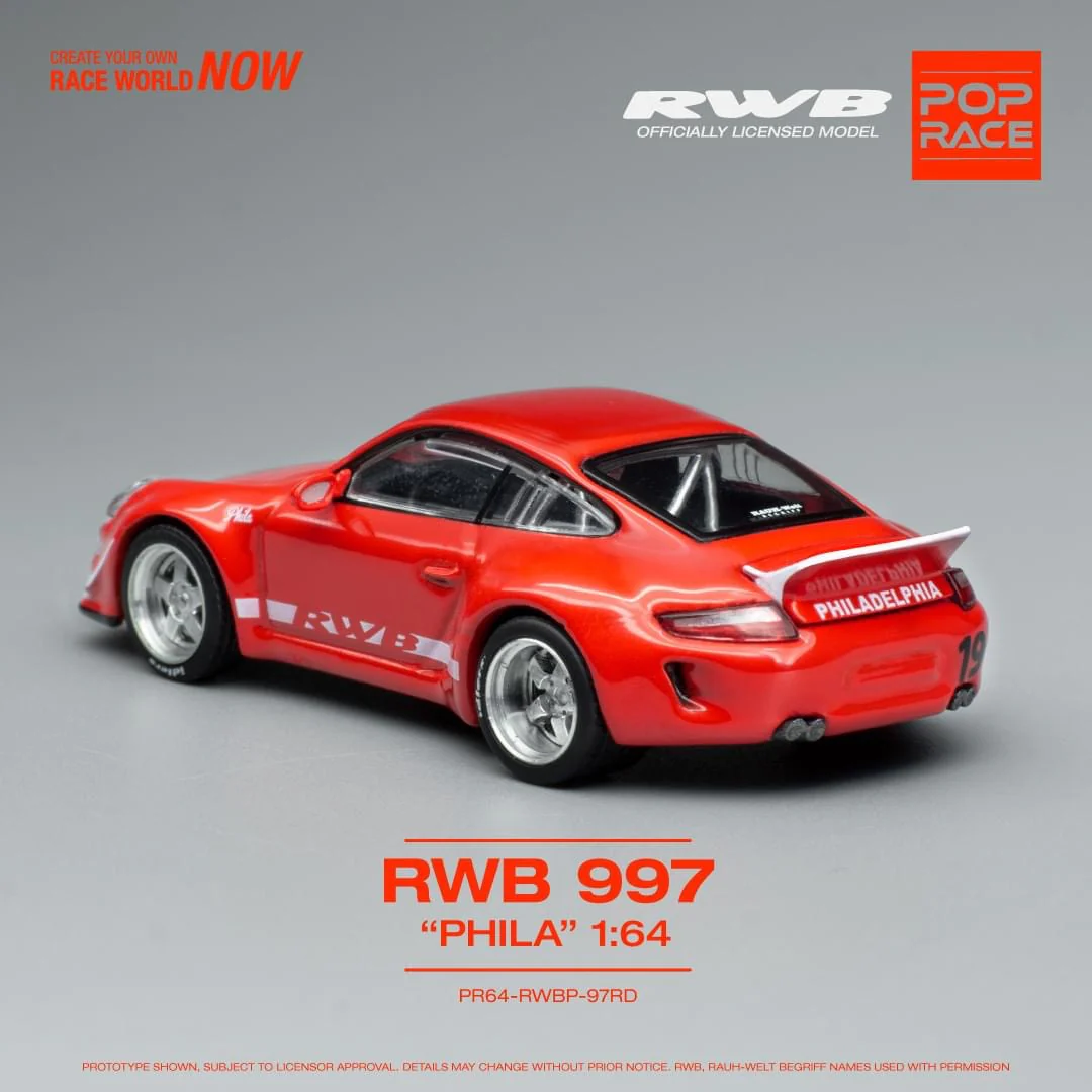 POPRACE 1/64 RWB 997 RED PR64-RWBP-97RD - Image 4