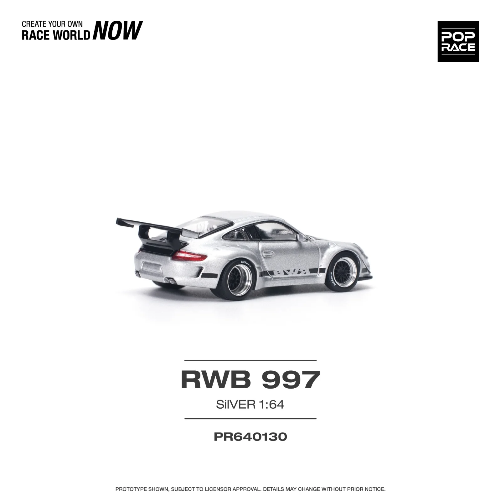POPRACE 1/64 RWB 997 SILVER PR640130 - Image 3