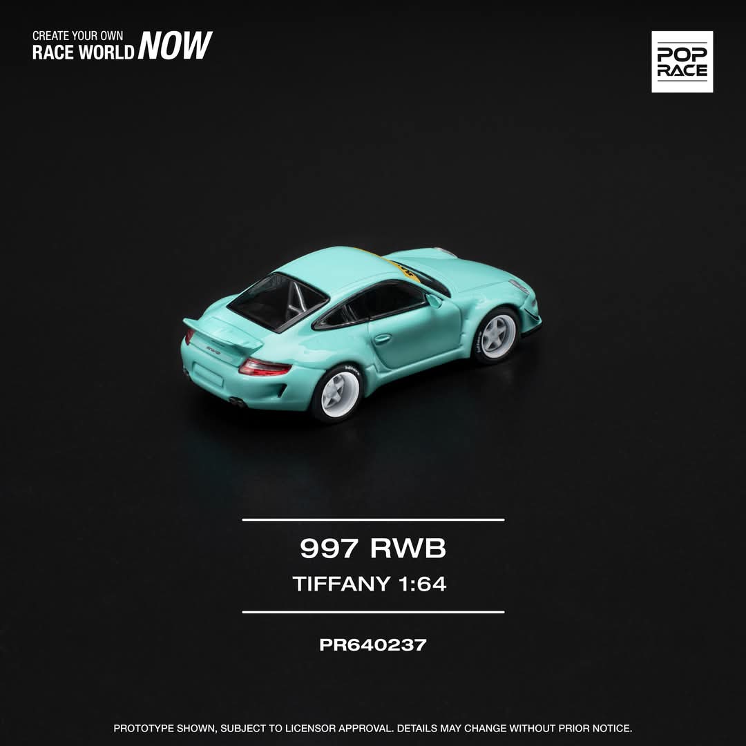 POPRACE 1/64 RWB 997 TIFFANY BLUE PR640237 - Image 2
