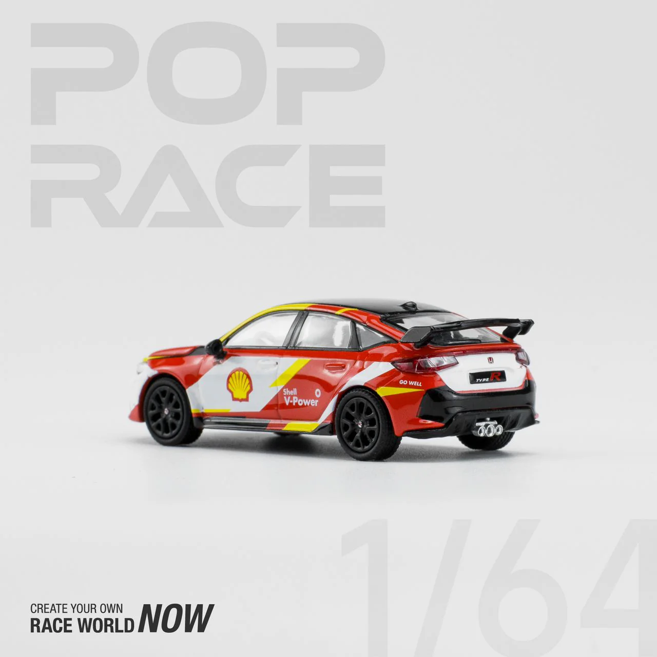 POPRACE 1/64 Shell Honda Civic Type-R (FL5) PR640037 - Image 2