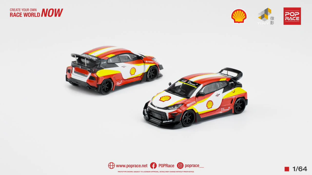 POPRACE 1/64 Shell Pandem GR Yaris PR640039 - Image 2